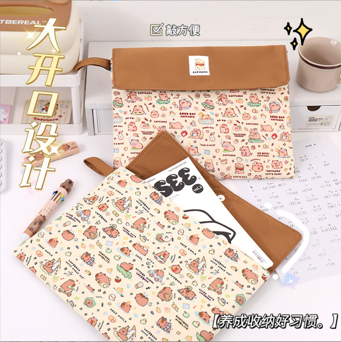 [ Set 4 Cái ] Túi Đựng Hồ Sơ Capybara - 921699