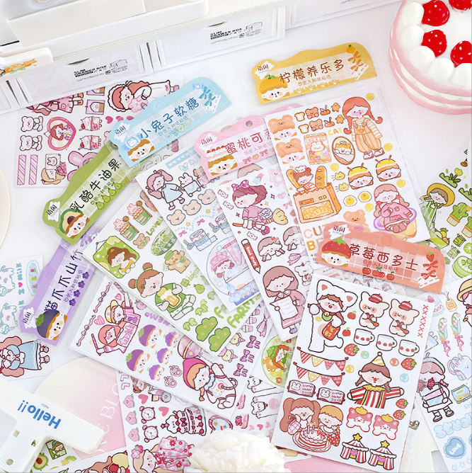 [ Set 20 Tấm ] Sticker Cute ( 1 Tấm 4 Tờ ) - 921758