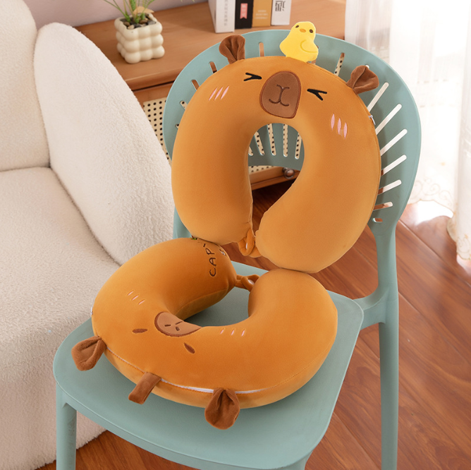 [ Set 2 Cái ] Gối Cổ Capybara ( 28x30cm ) - 921832
