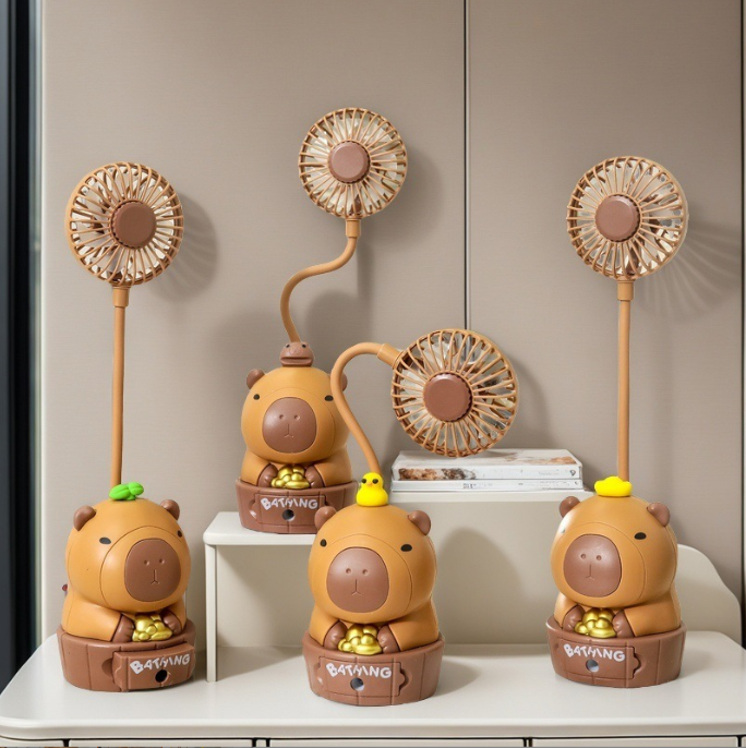 [ Set 4 Cái ] Quạt Sạc Capybara - 922024