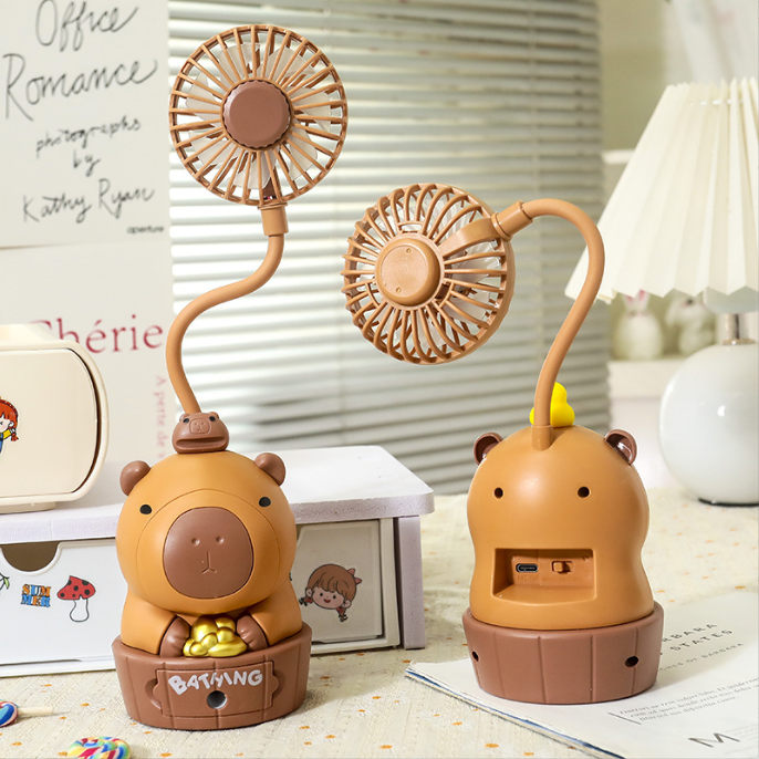 [ Set 4 Cái ] Quạt Sạc Capybara - 922024
