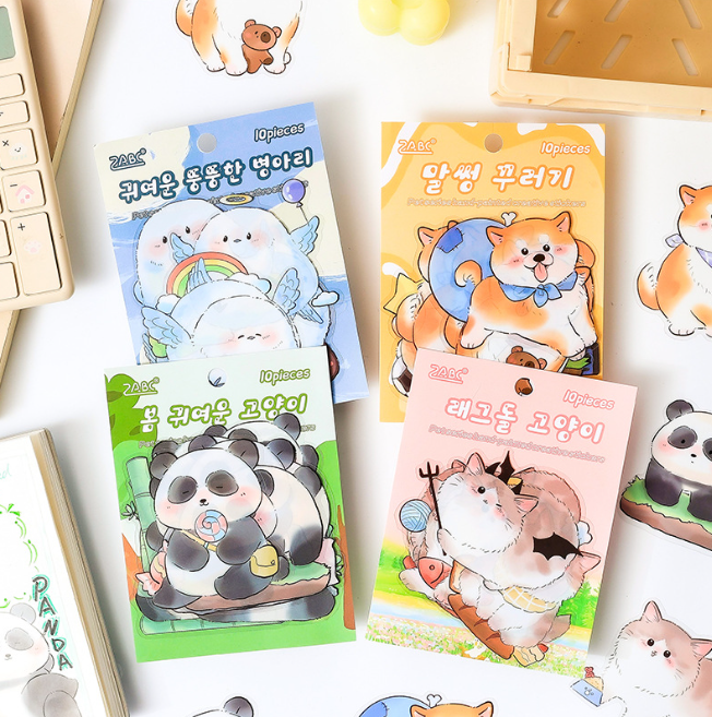 [ Set 12 Túi ] Sticker Cute [ 1 Túi 10 Miếng ] - 922297