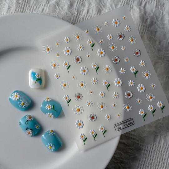 [ Set 12 Túi ] Sticker Dán Nail 5D, Dập Nổi, Chống Nước, Keo Cao Cấp - 922330
