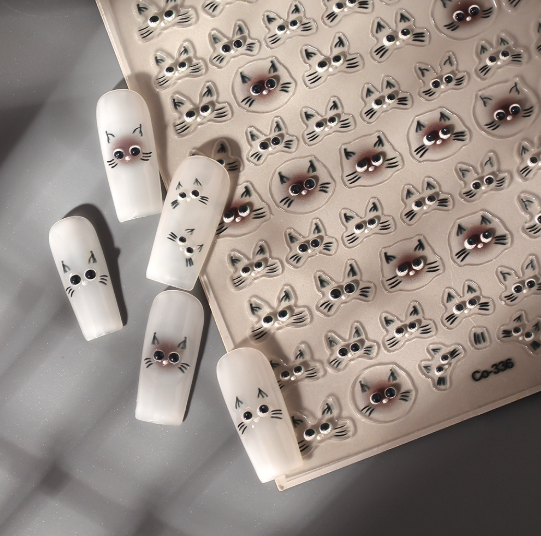 [ Set 12 Túi ] Sticker Dán Nail 5D, Dập Nổi, Chống Nước, Keo Cao Cấp - 922356