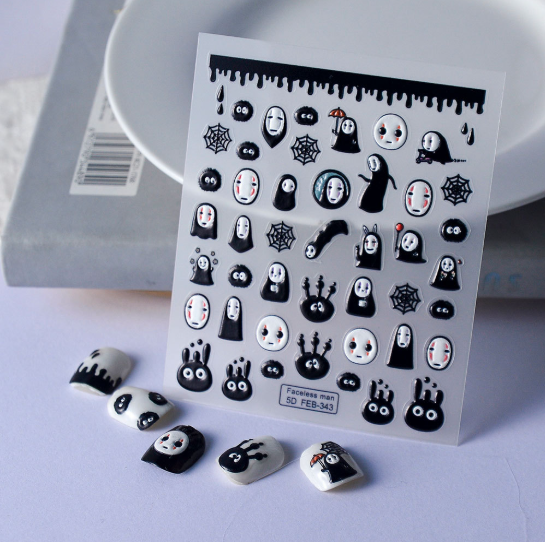 [ Set 12 Túi ] Sticker Dán Nail 5D, Dập Nổi, Chống Nước, Keo Cao Cấp - 922367