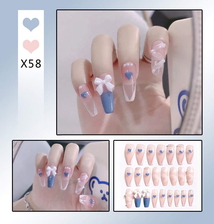 [ Set 5 Hộp ] Nail [ 24 PCS + Keo Thạch ] - 21904