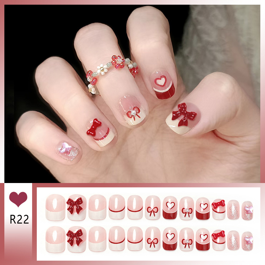 [ Set 5 Hộp ] Nail [ 24 PCS + Keo Thạch ] - 21944