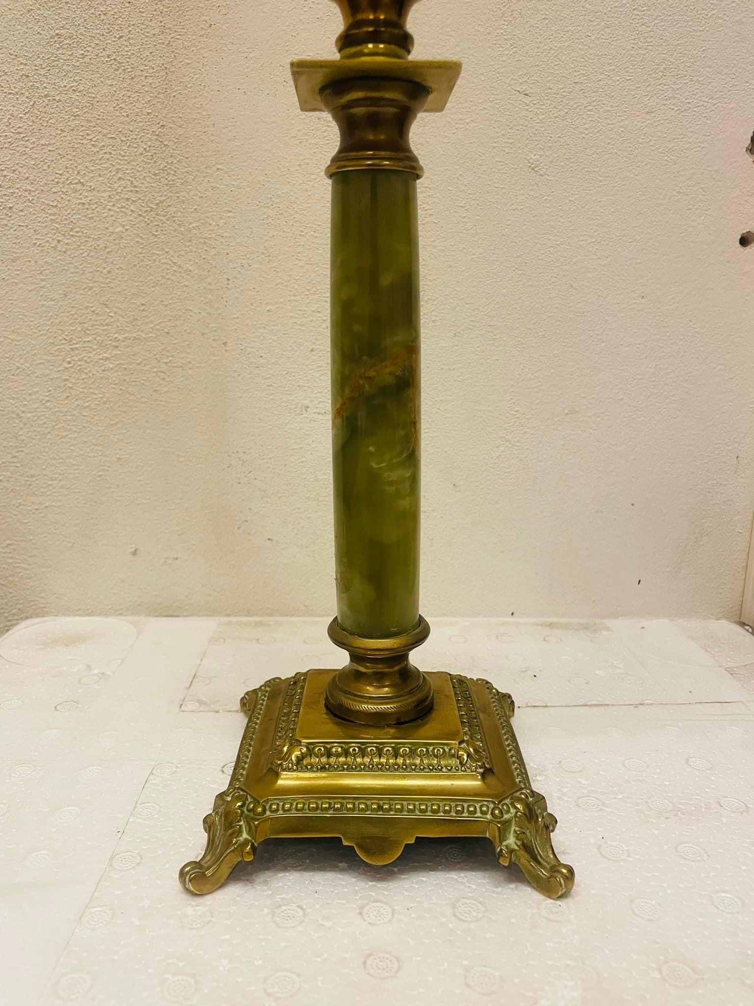 Đèn Dầu Pháp Màu Xanh