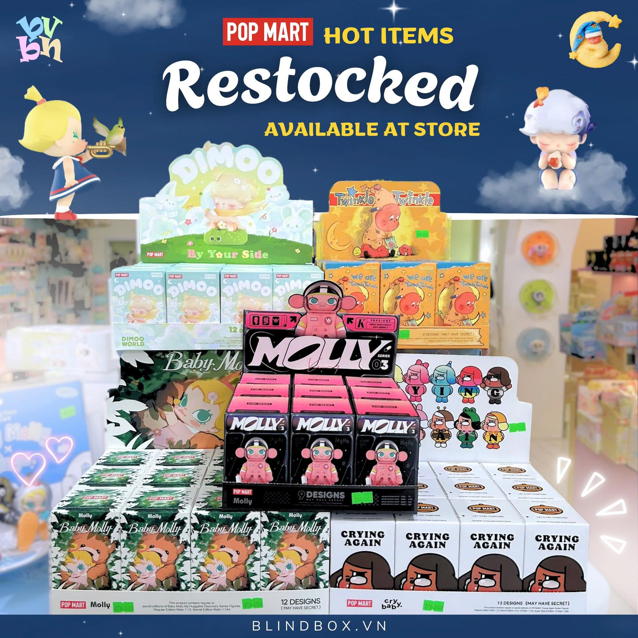 RESTOKE POP MART HOT ITEMS