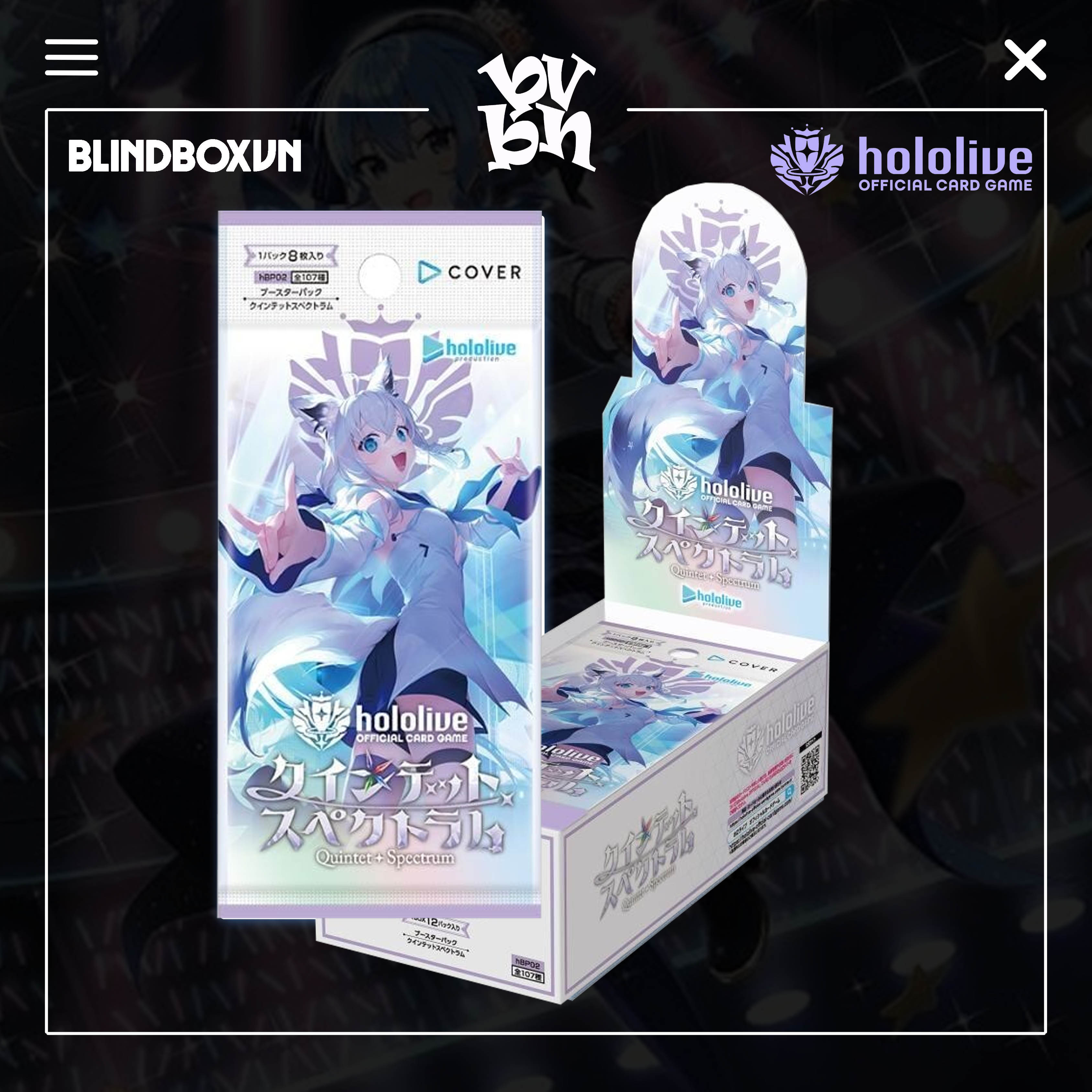 Pack Card TCG Hololive Quintet Spectrum Vol 2 Booster Box