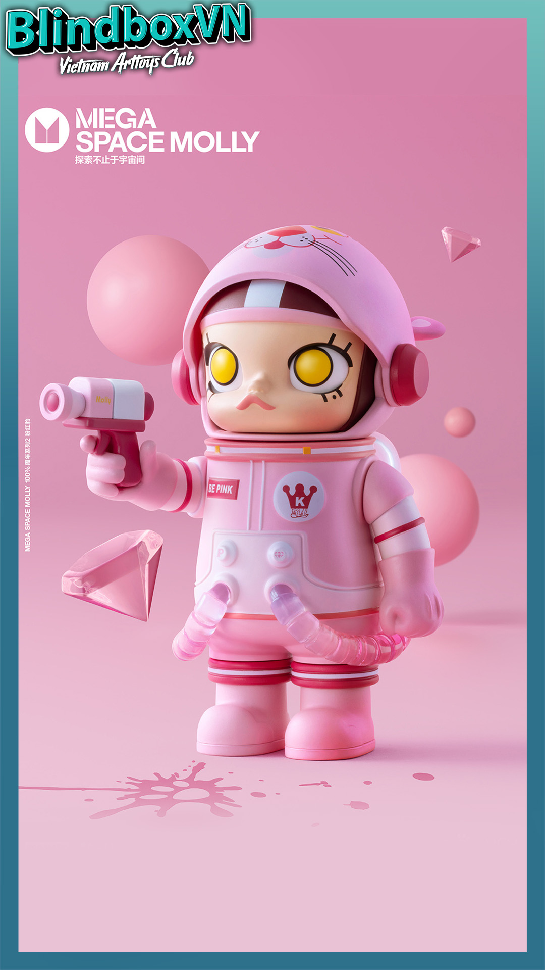 Blindbox MOLLY SPACE 100% Series 2B ( Chính Hãng )