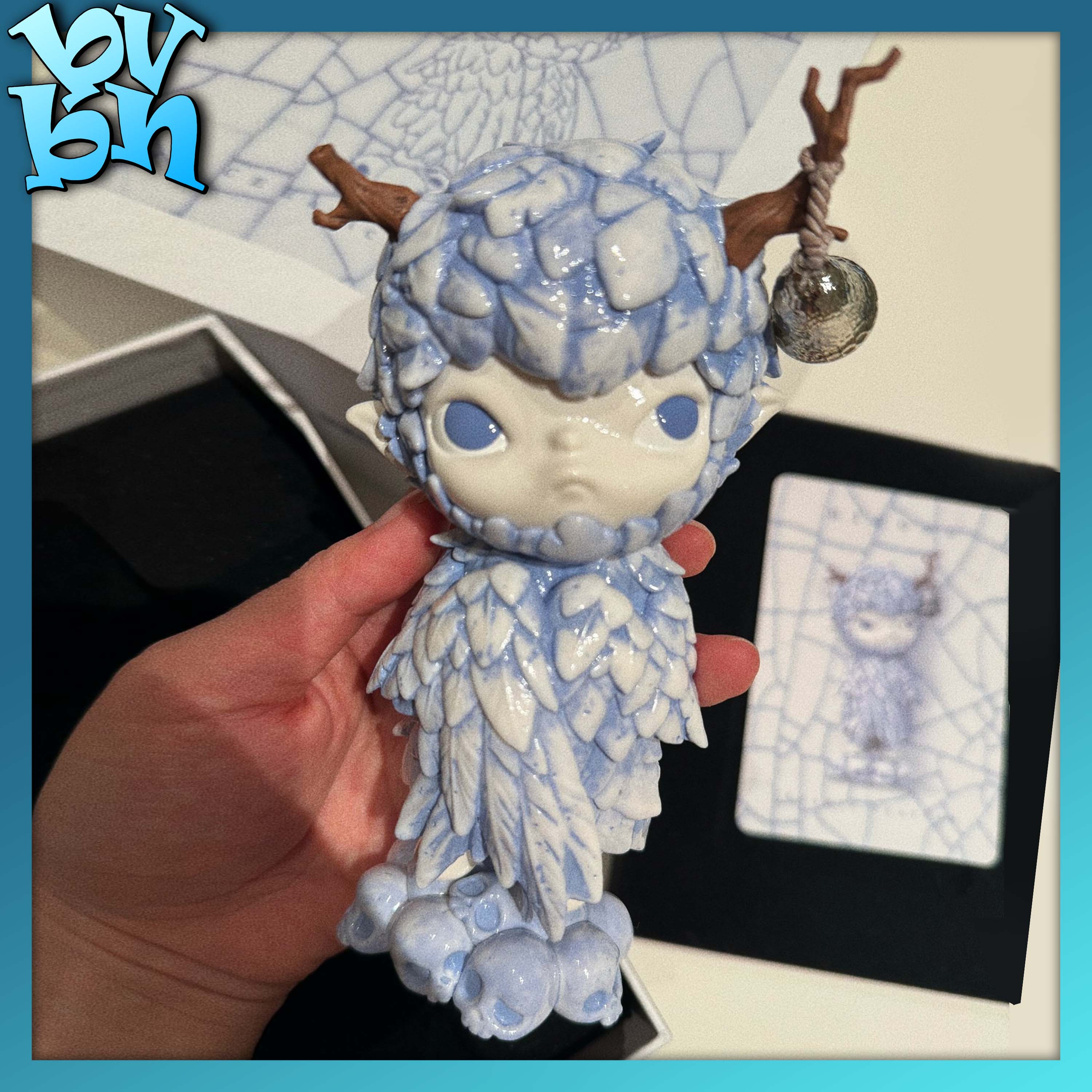 Hirono Ceramic Feather Figurine