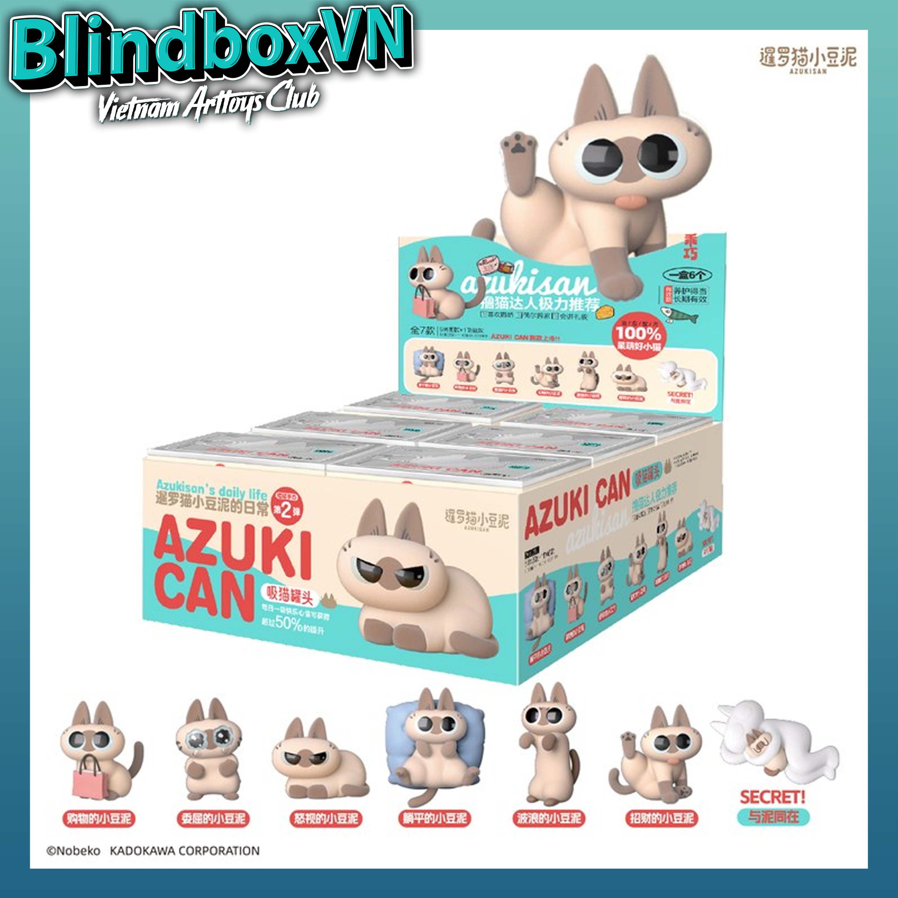 AZUKI CAN Daily Life Blind Box Series 2 Figures