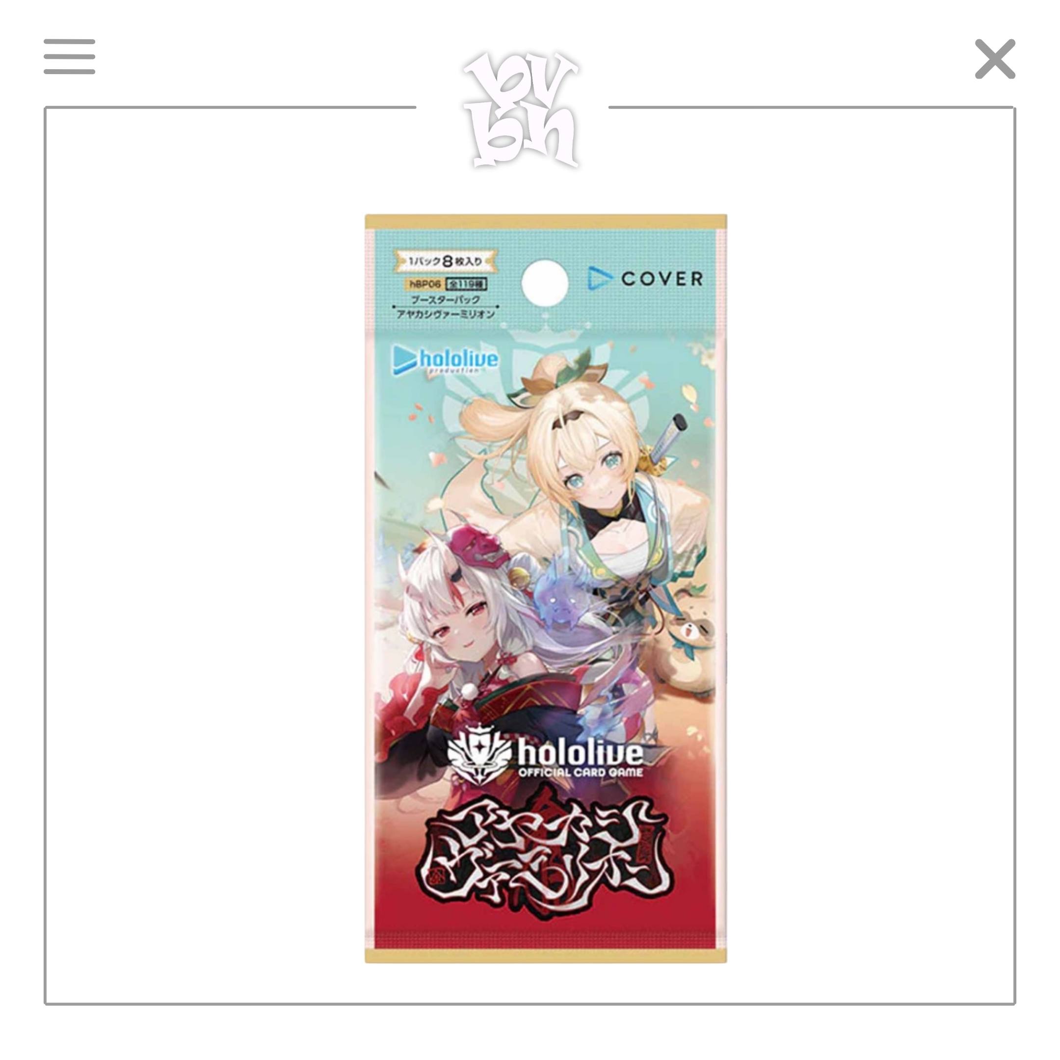 Pack Card Hololive Official Card Game Vol 6 Ayakashi Vermilion Booster