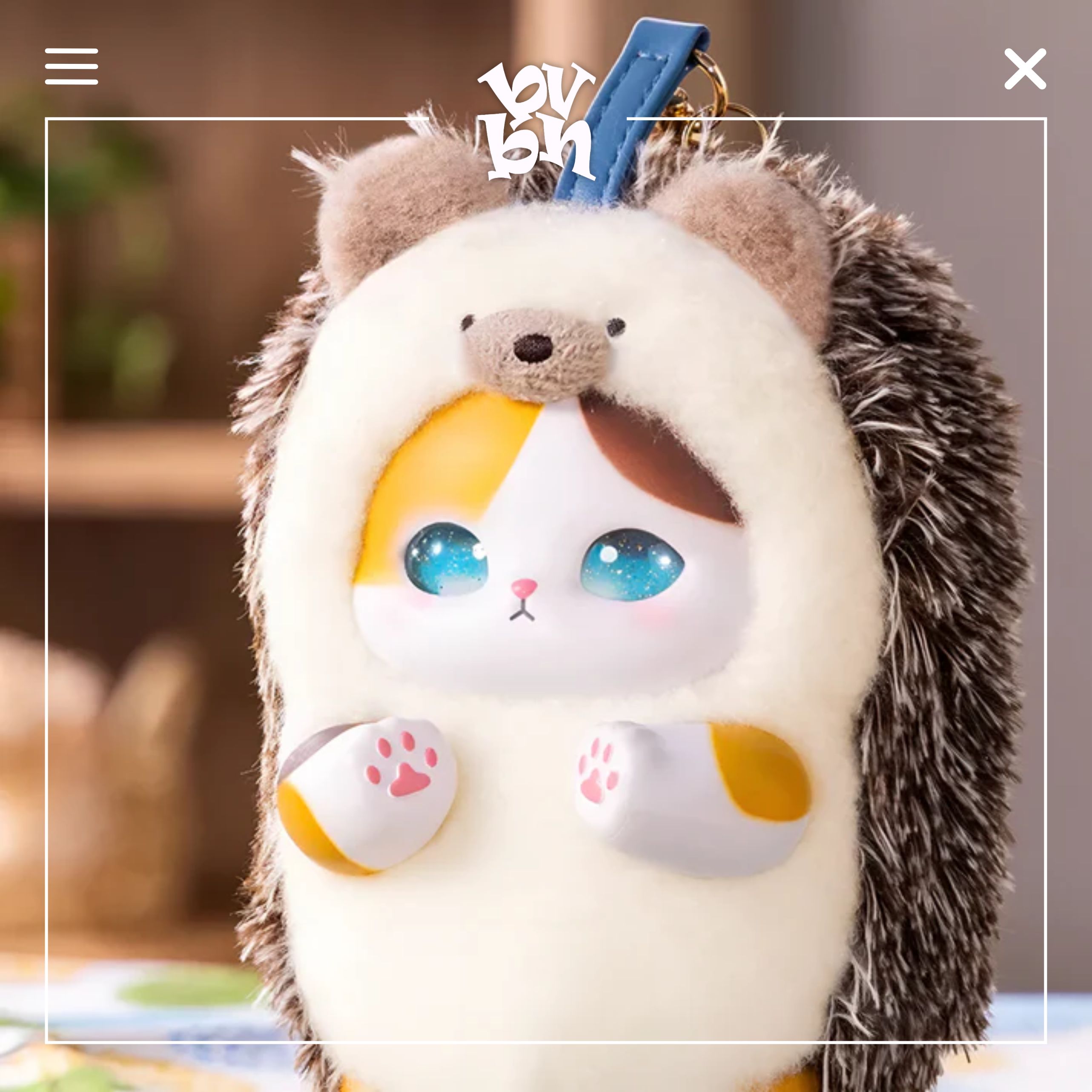 Mofusand Kiramekko Nordic Kitten Plush Keychain Blind Box