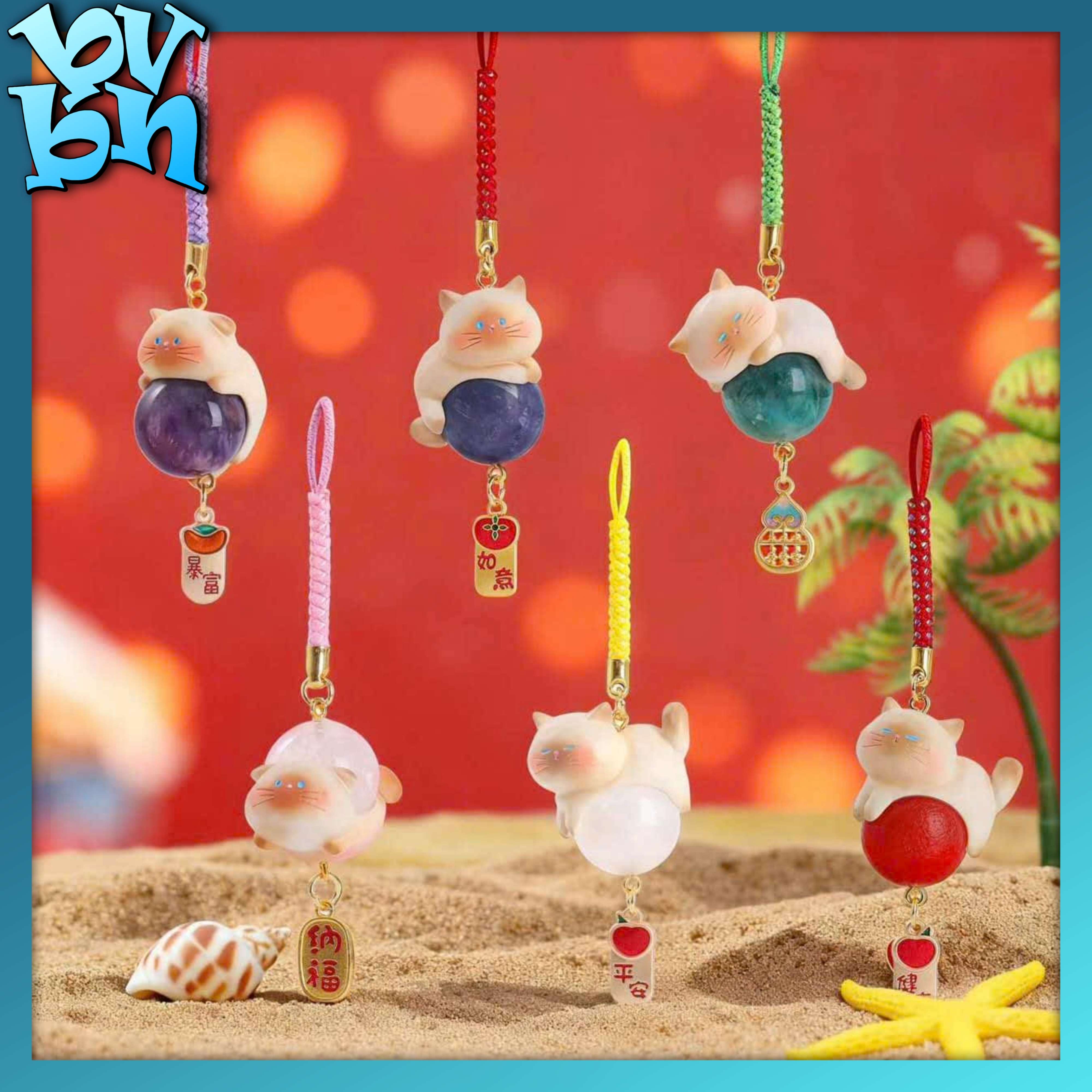 Meow Meets Good Luck Dây Đeo Điện Thoại