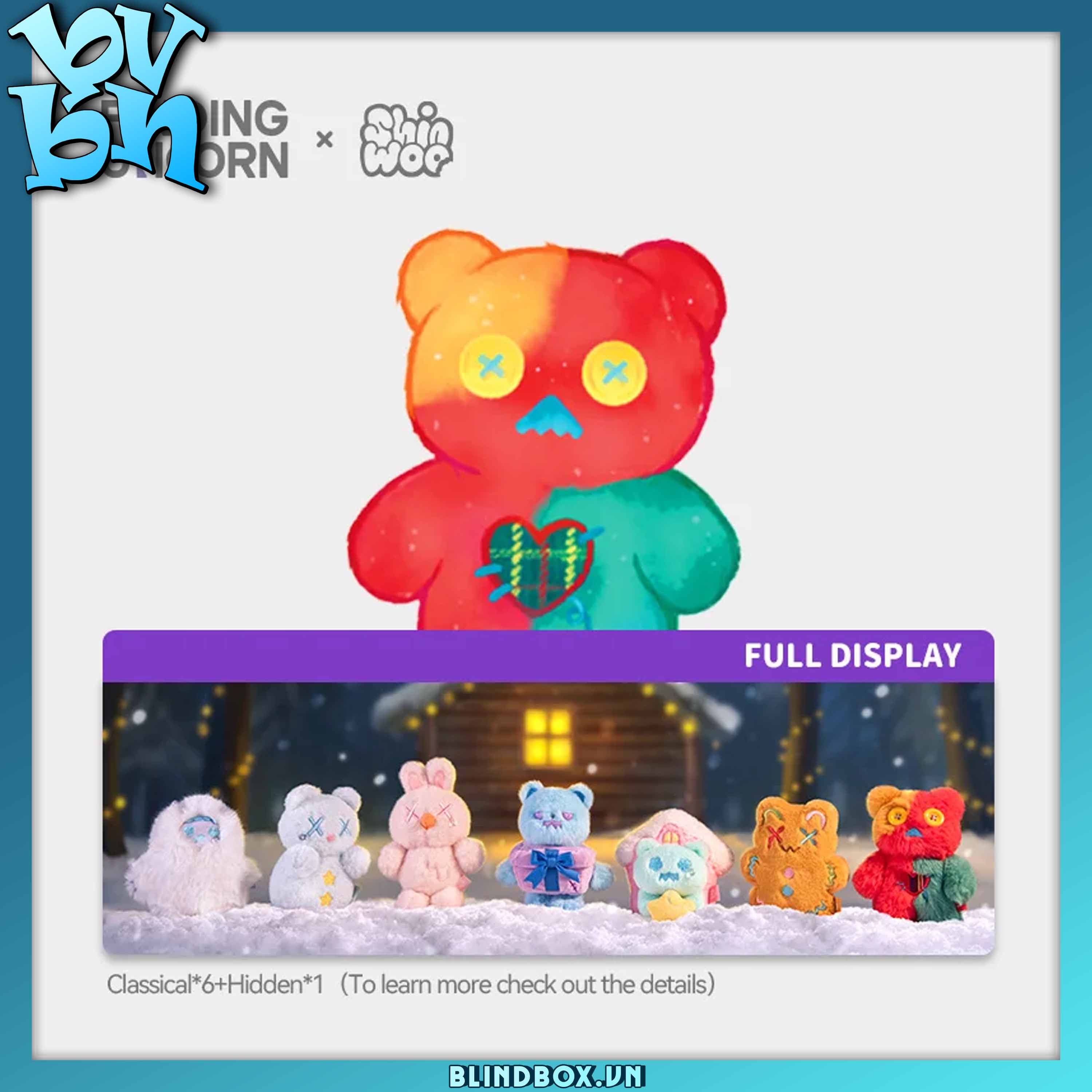FINDING UNICORN ShinWoo The Cold Hug Series Plush Blind Box