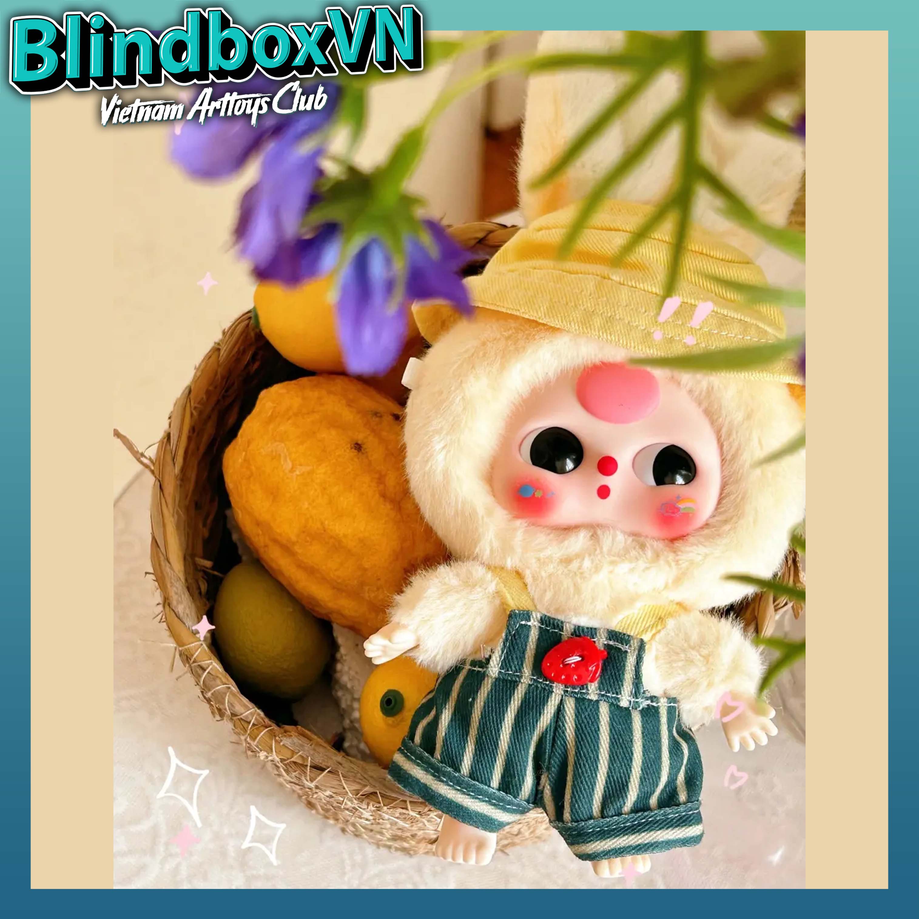 Baby Three Macaron Bunny Series Vinyl Face Blind Box Plush