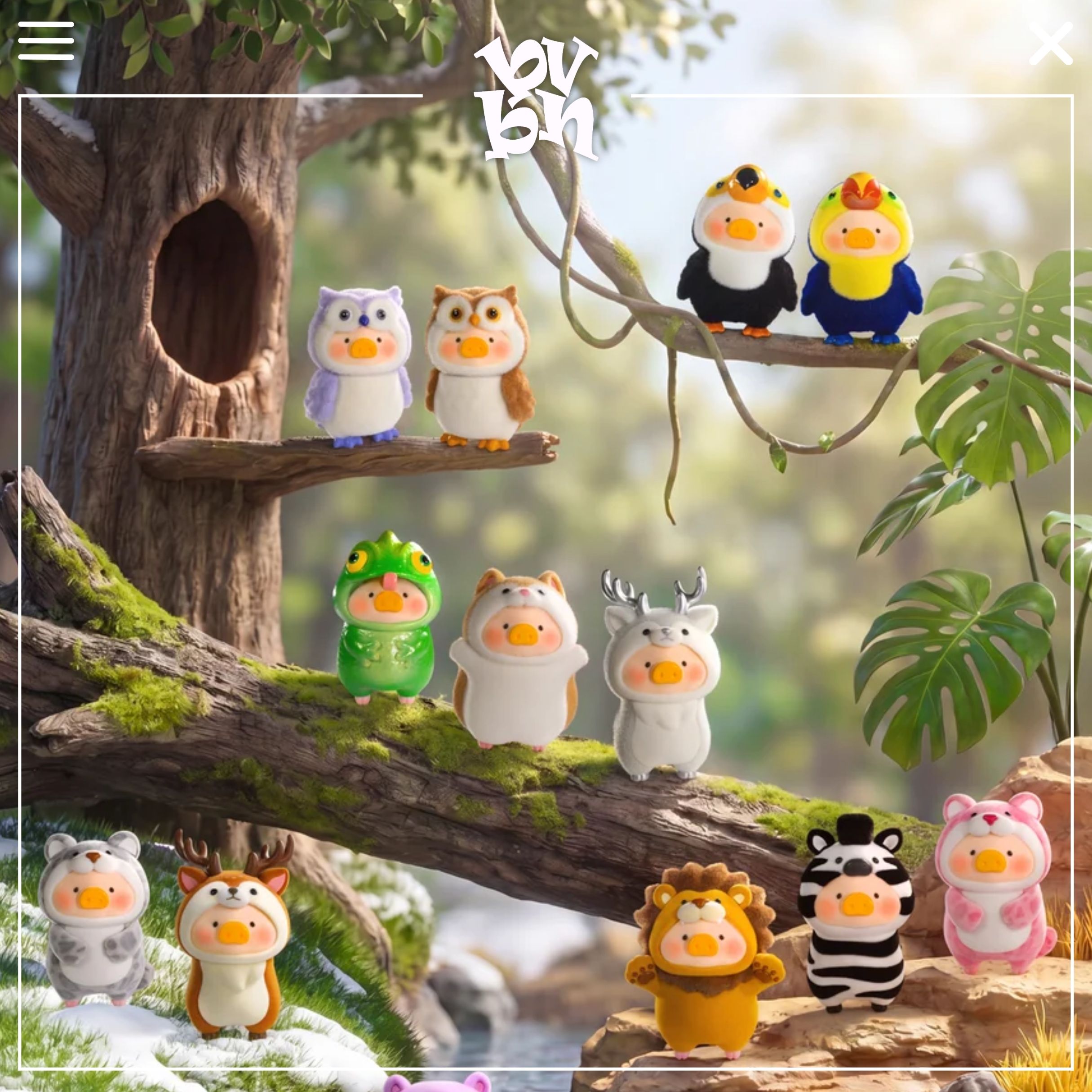 LuLu the Piggy Animal Party Vol 2 Blindbox Figure Series