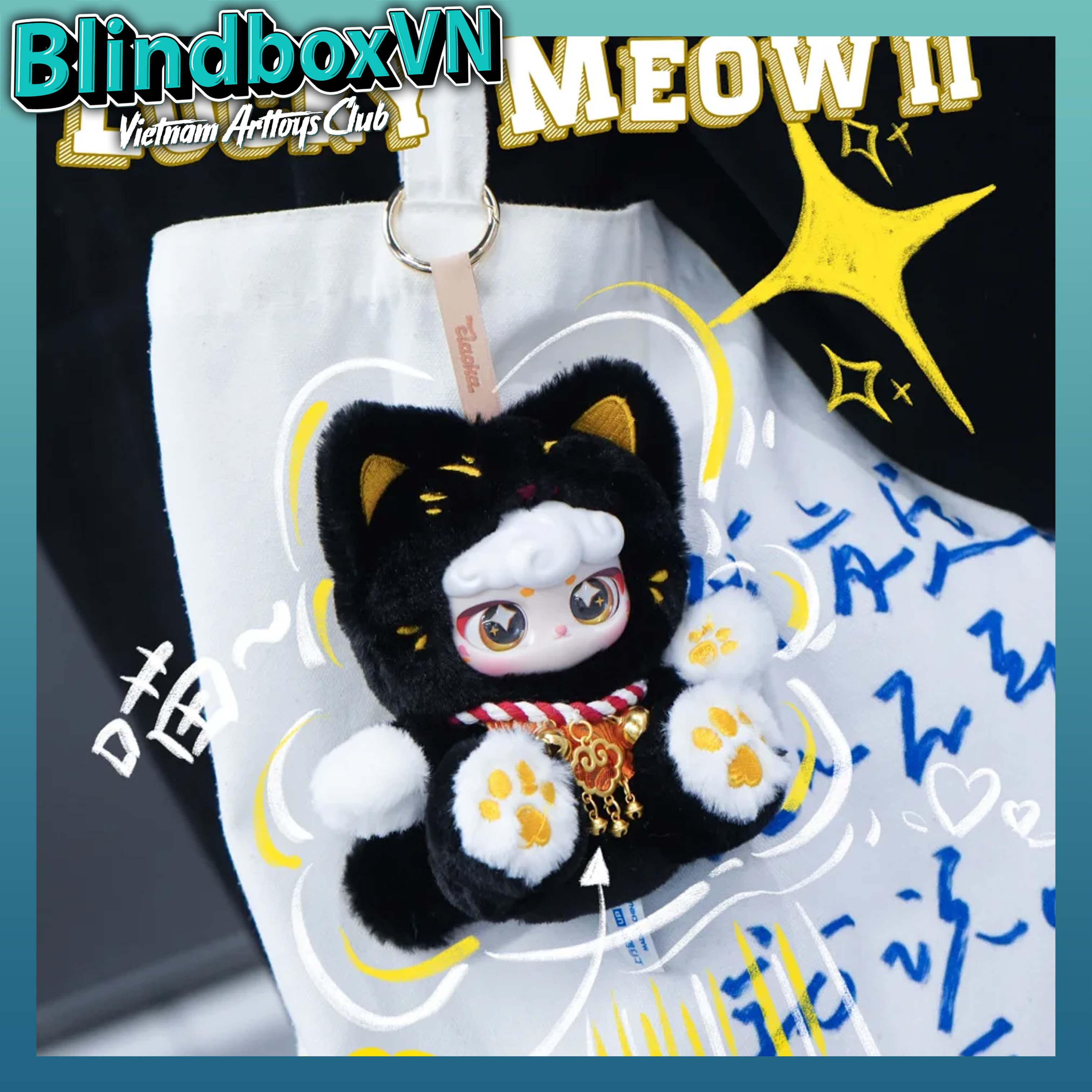 Blindbox Lucky Meow Plush Pendant Series