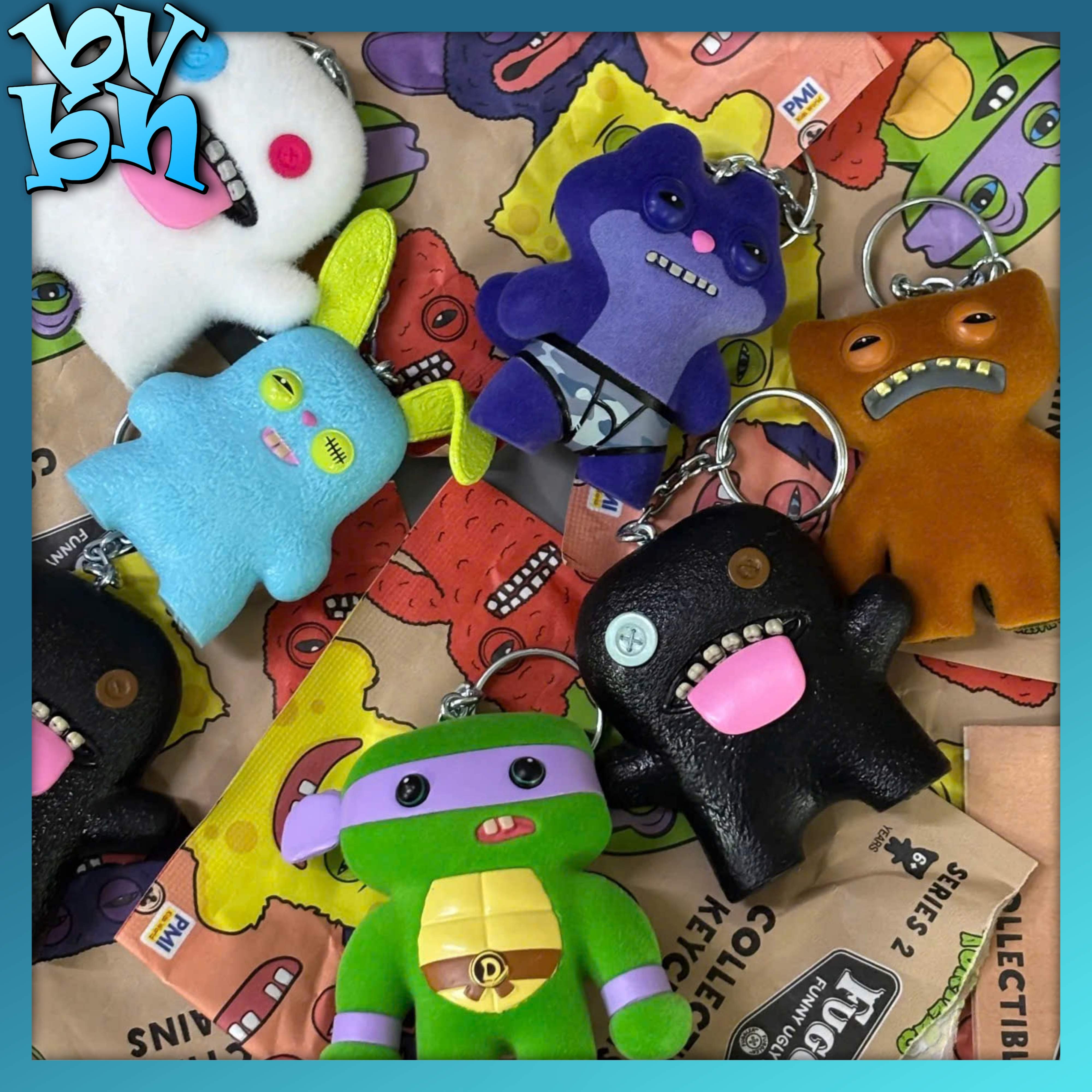 FUGGLER KEYCHAIN SPONGEBOB X TURTLES NINJA SERIES 2