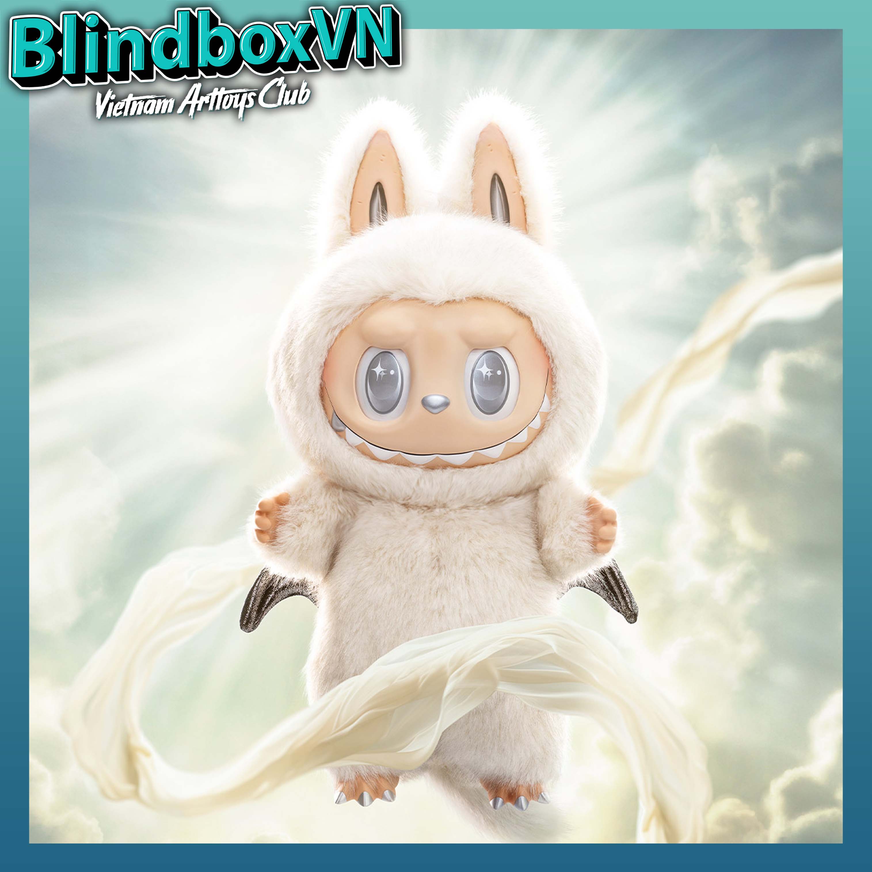 The Monsters Labubu Zimomo Angel in Clouds