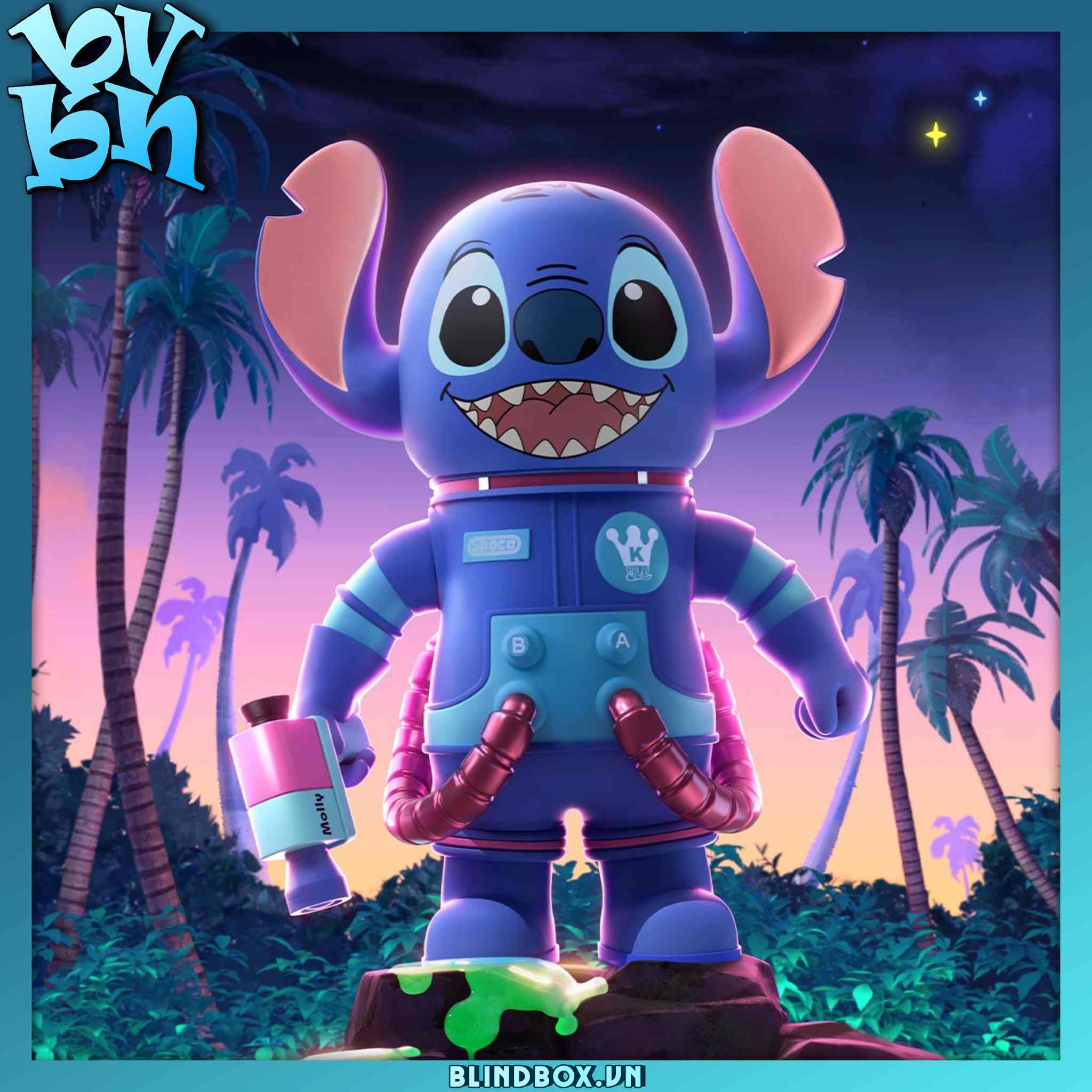 MEGA SPACE MOLLY 1000% Stitch POPMART