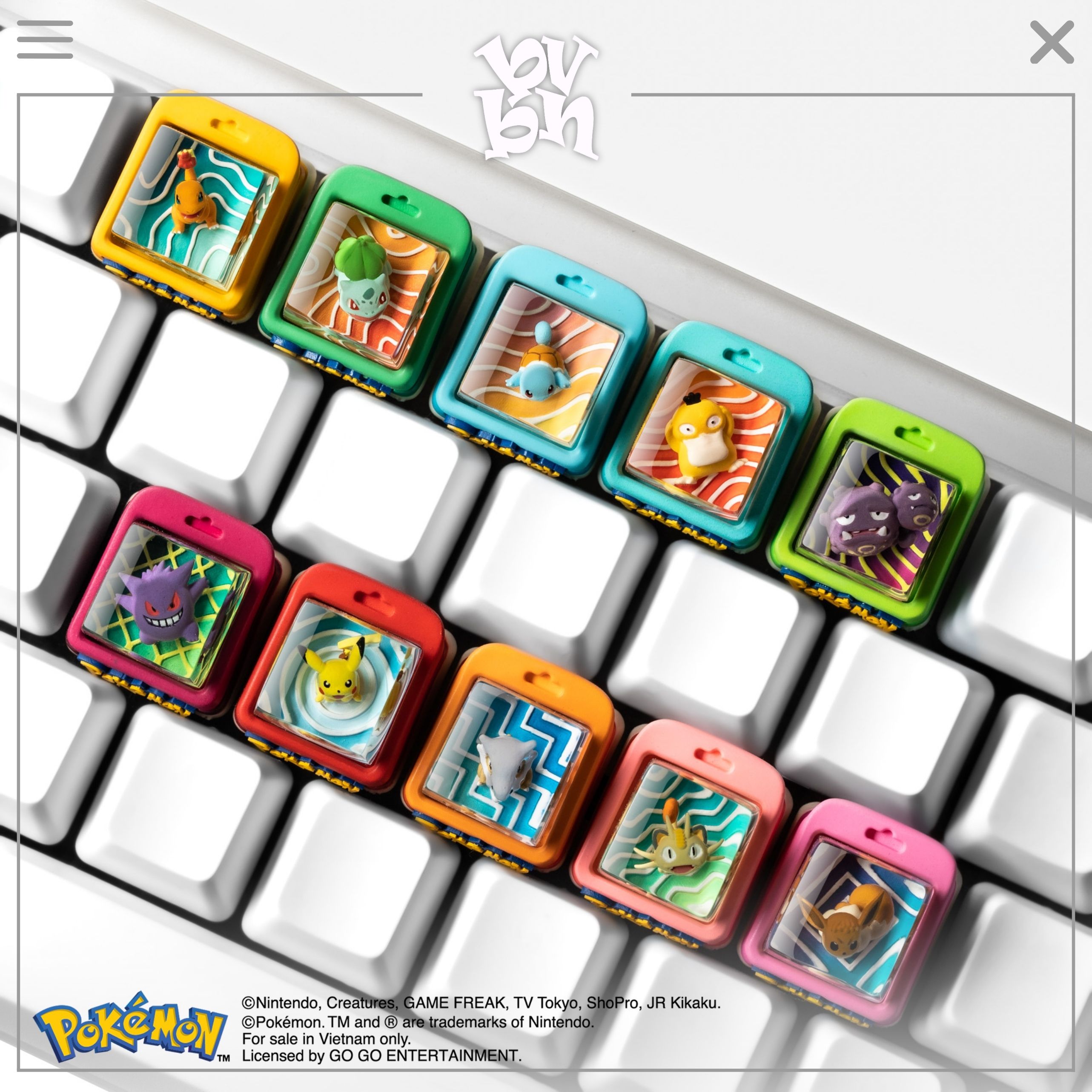 DWARF-FACTORY Pokémon Keycap