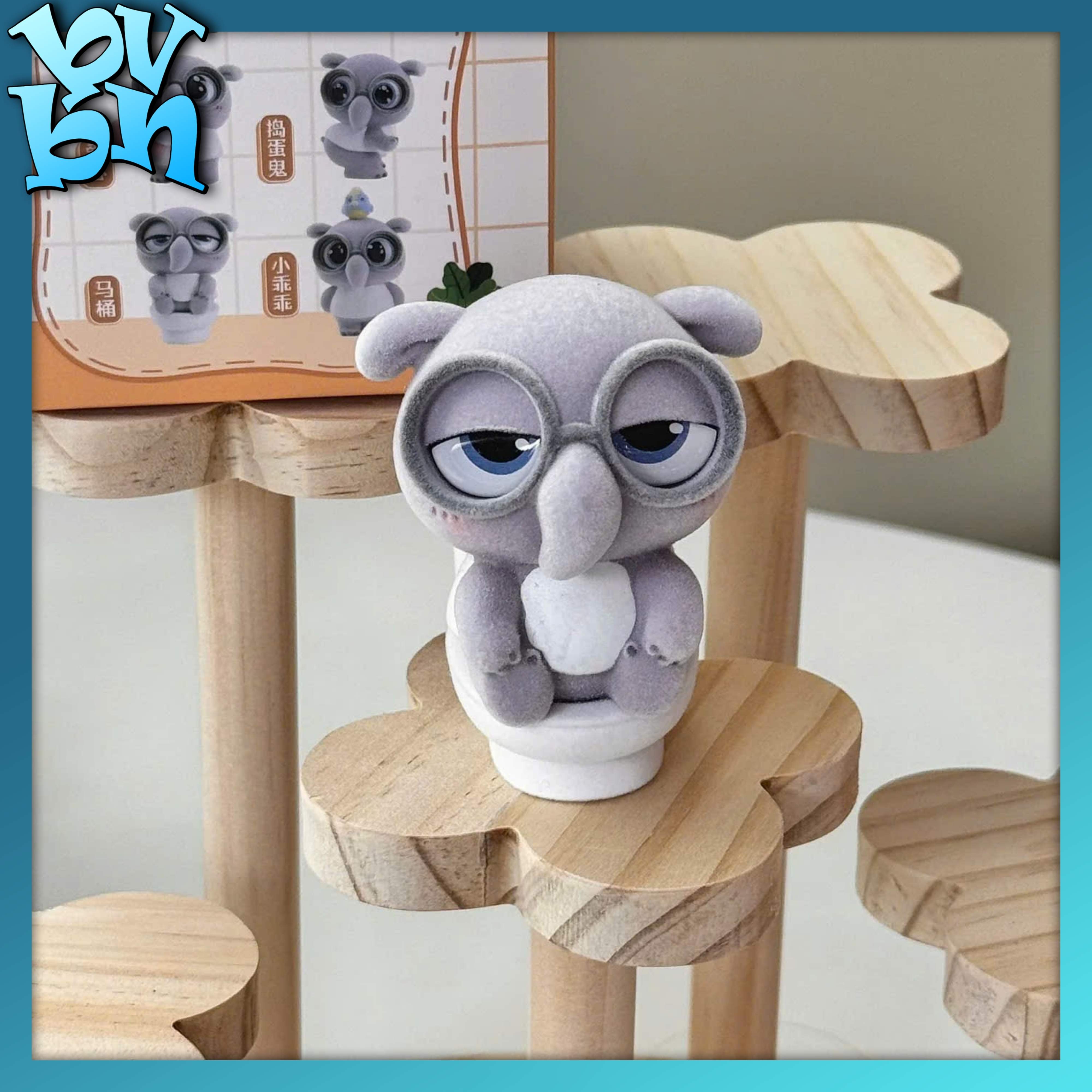 Little Cowardly Malayan Tapir Flocking Figure Blindbox Series