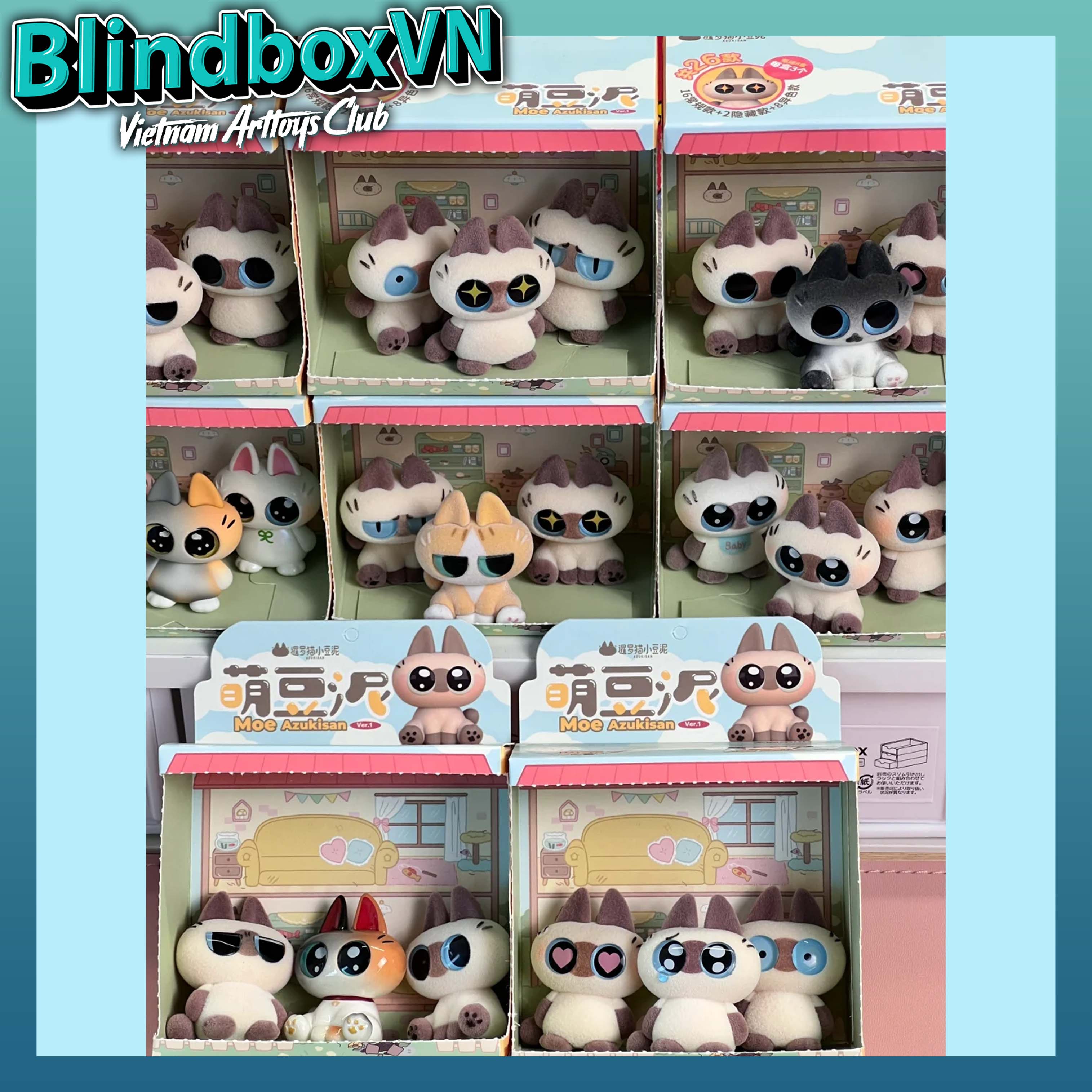 BEAN Siamese Azukican Moe Azukican Ver 1 Series ( Chính Hãng )