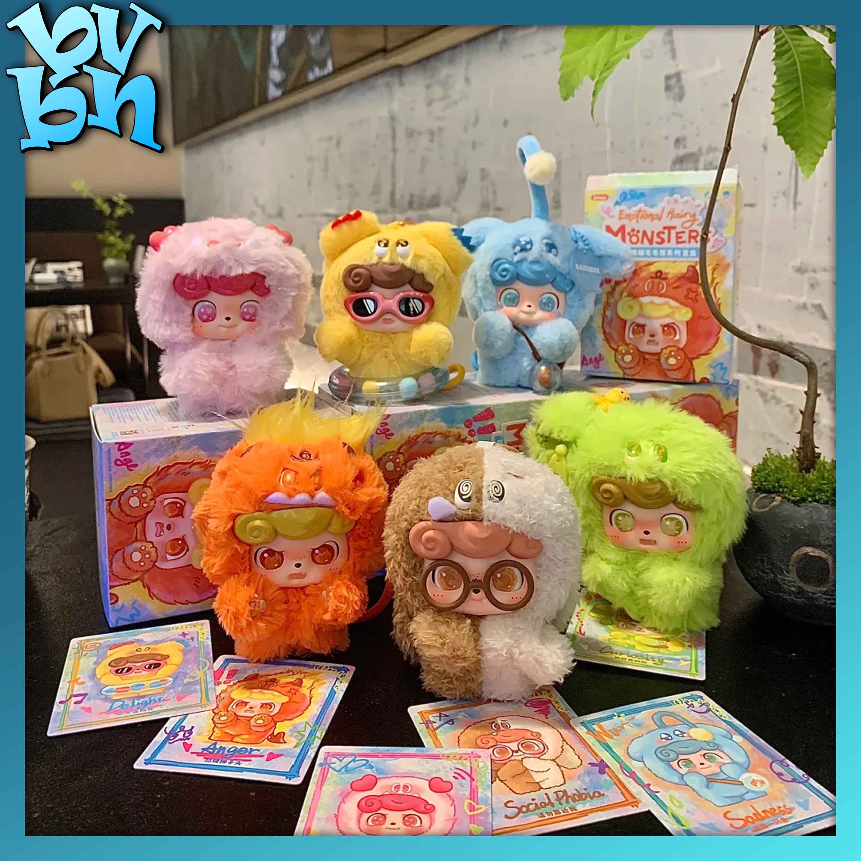 Q.Kid Emotional Furry Monster Pendant Blind Box Series