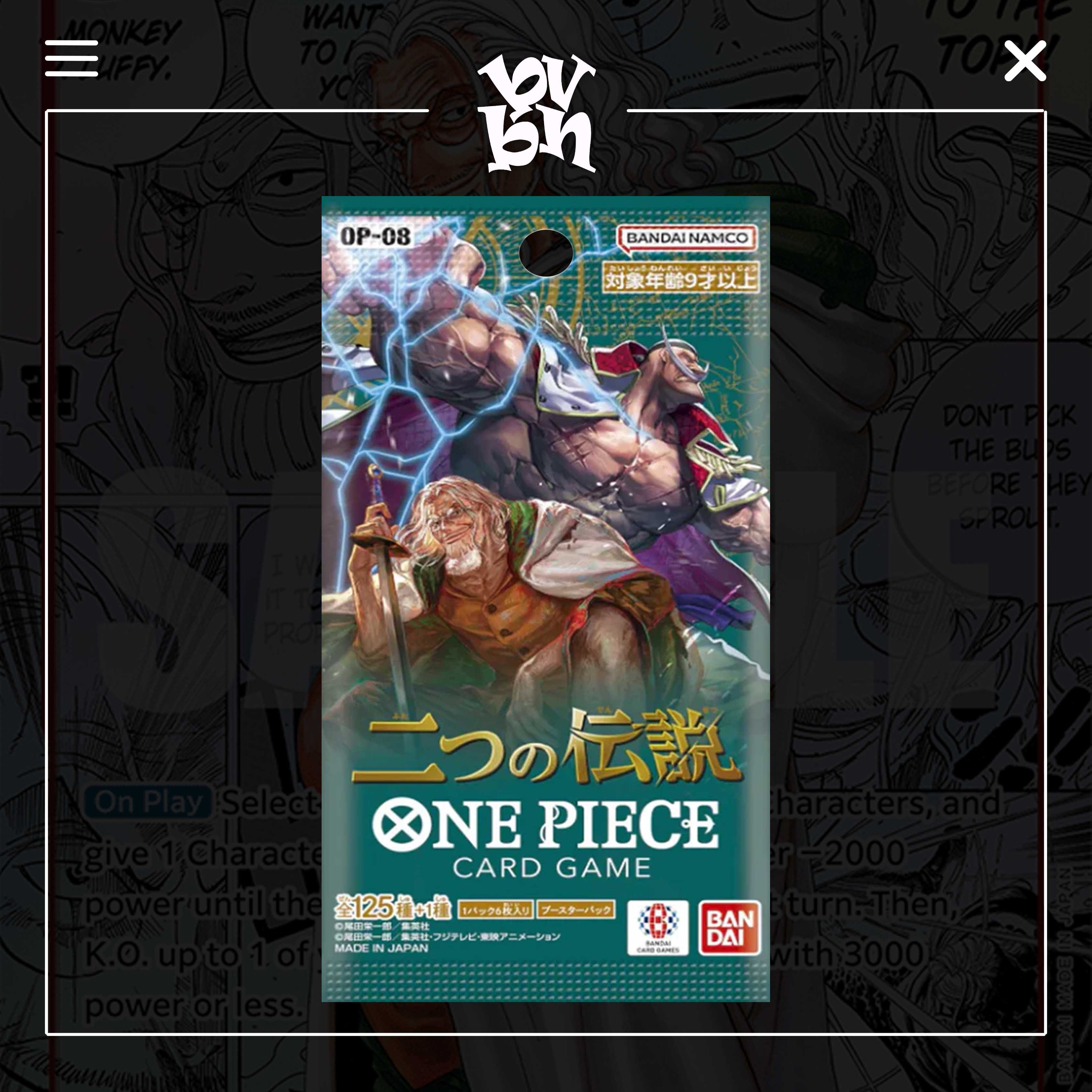 Thẻ Bài TCG One Piece Two Legends OP-08