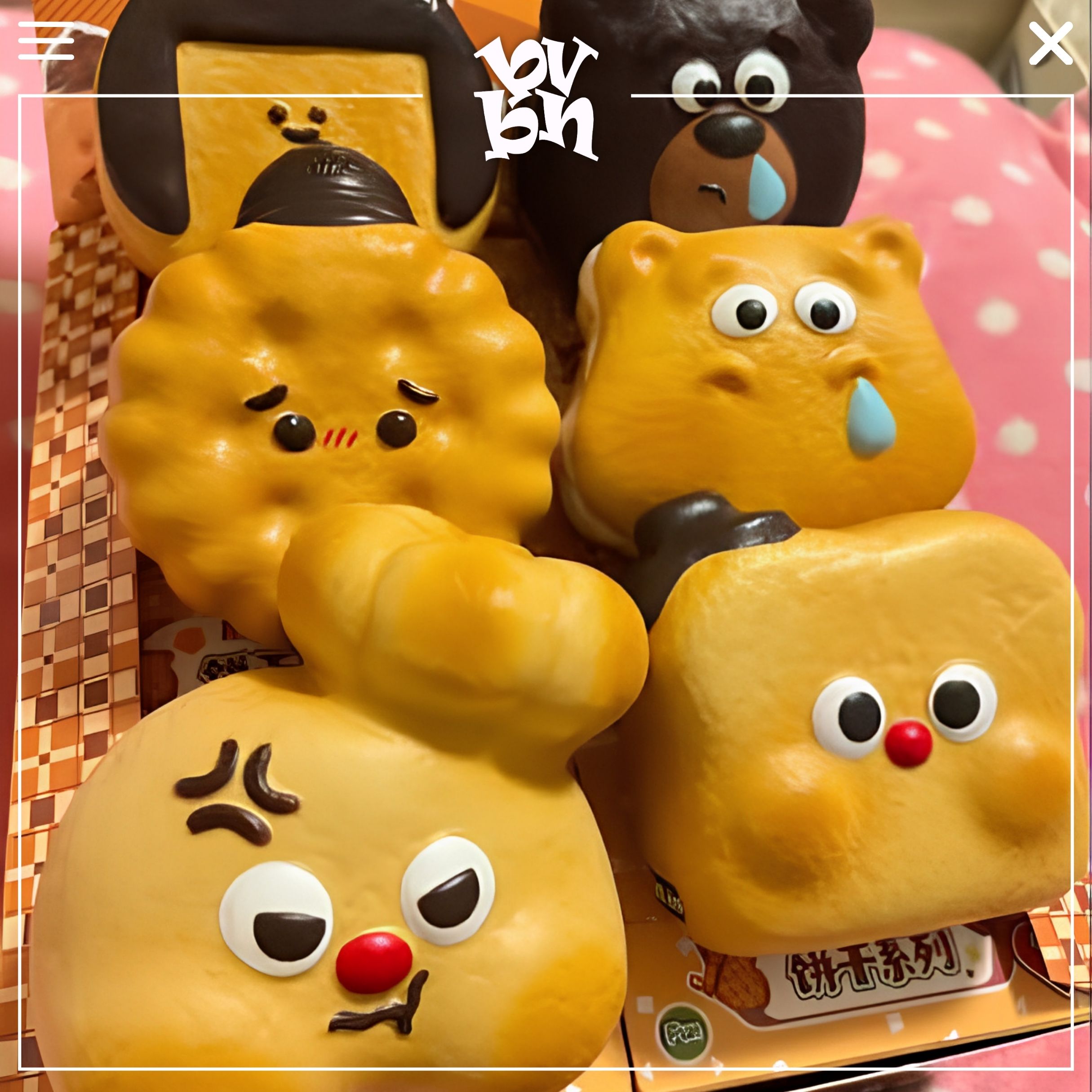 Mido Squishy Puffy Cookie Blindbox Series.
