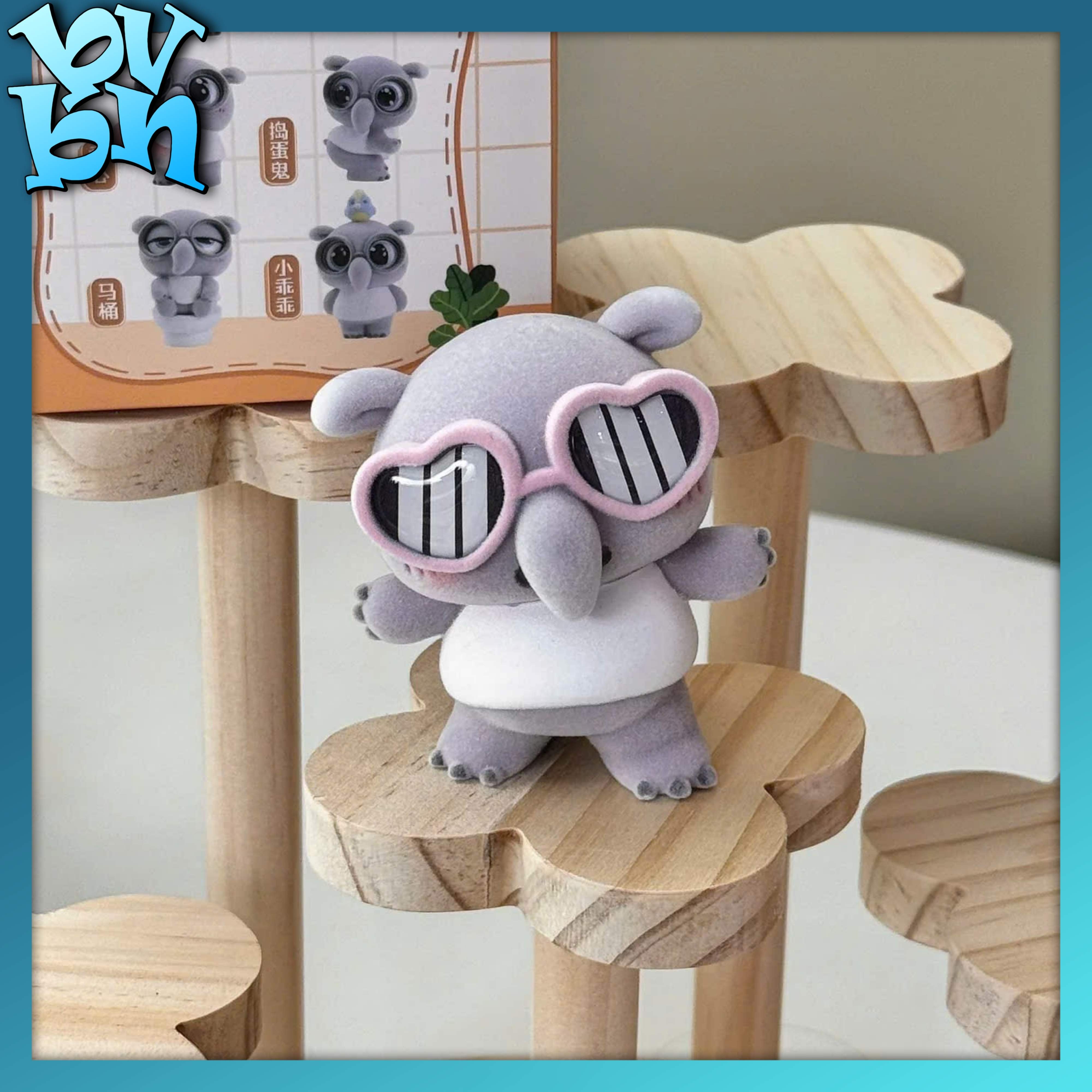 Little Cowardly Malayan Tapir Flocking Figure Blindbox Series