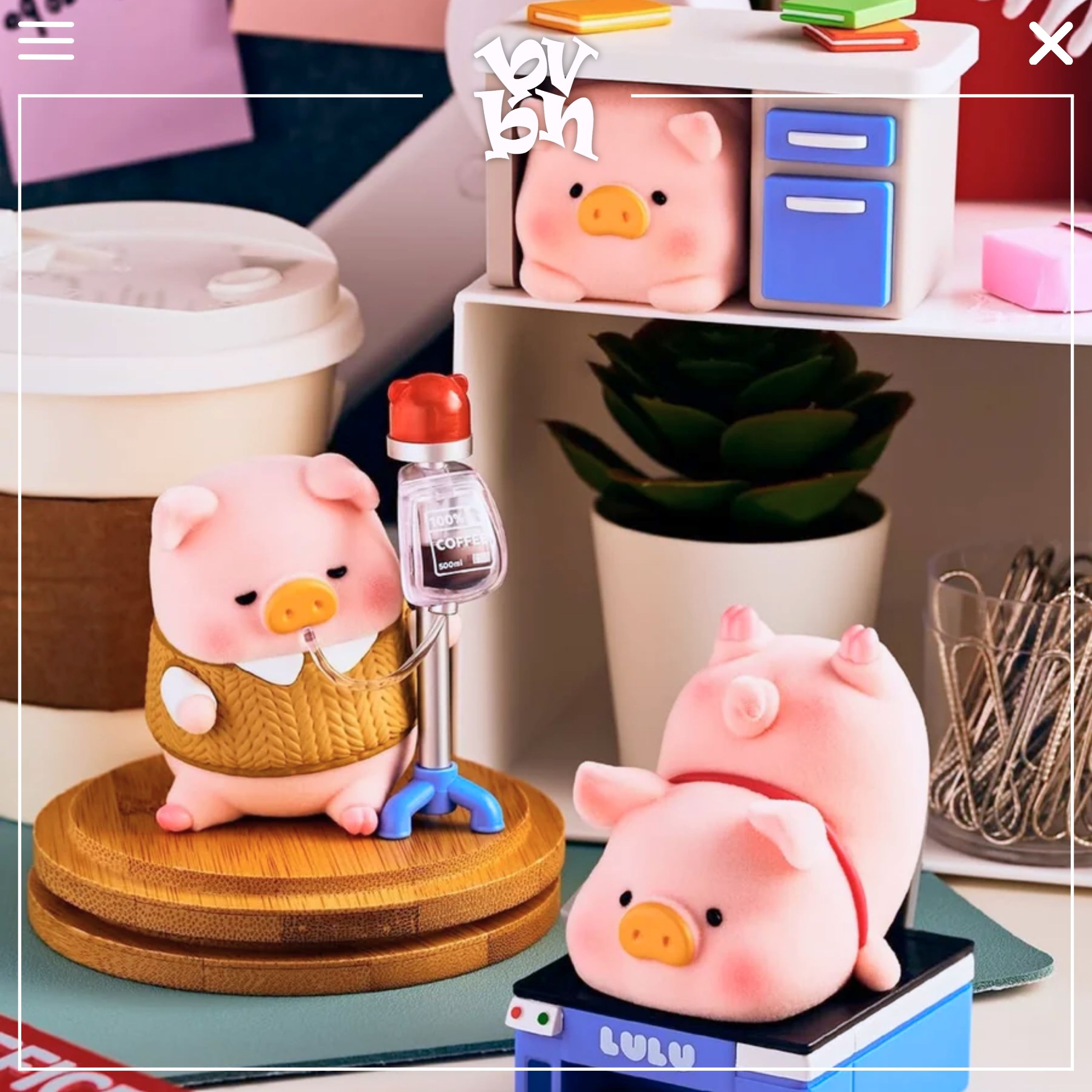 Lulu The Piggy Office Blindbox Series Toyzeroplus