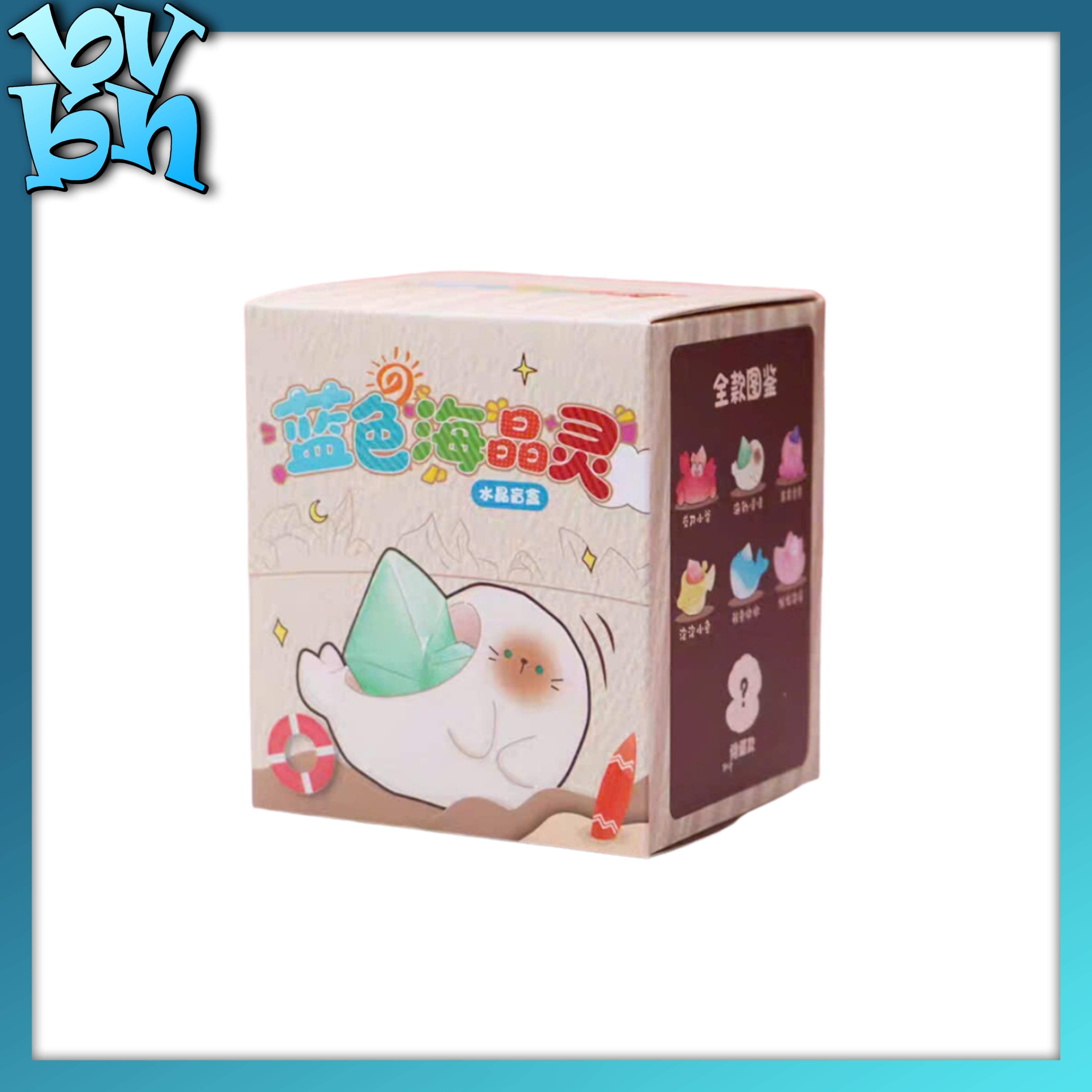 Blue Sea Crystal Stone Blindbox Series Đá Năng Lượng