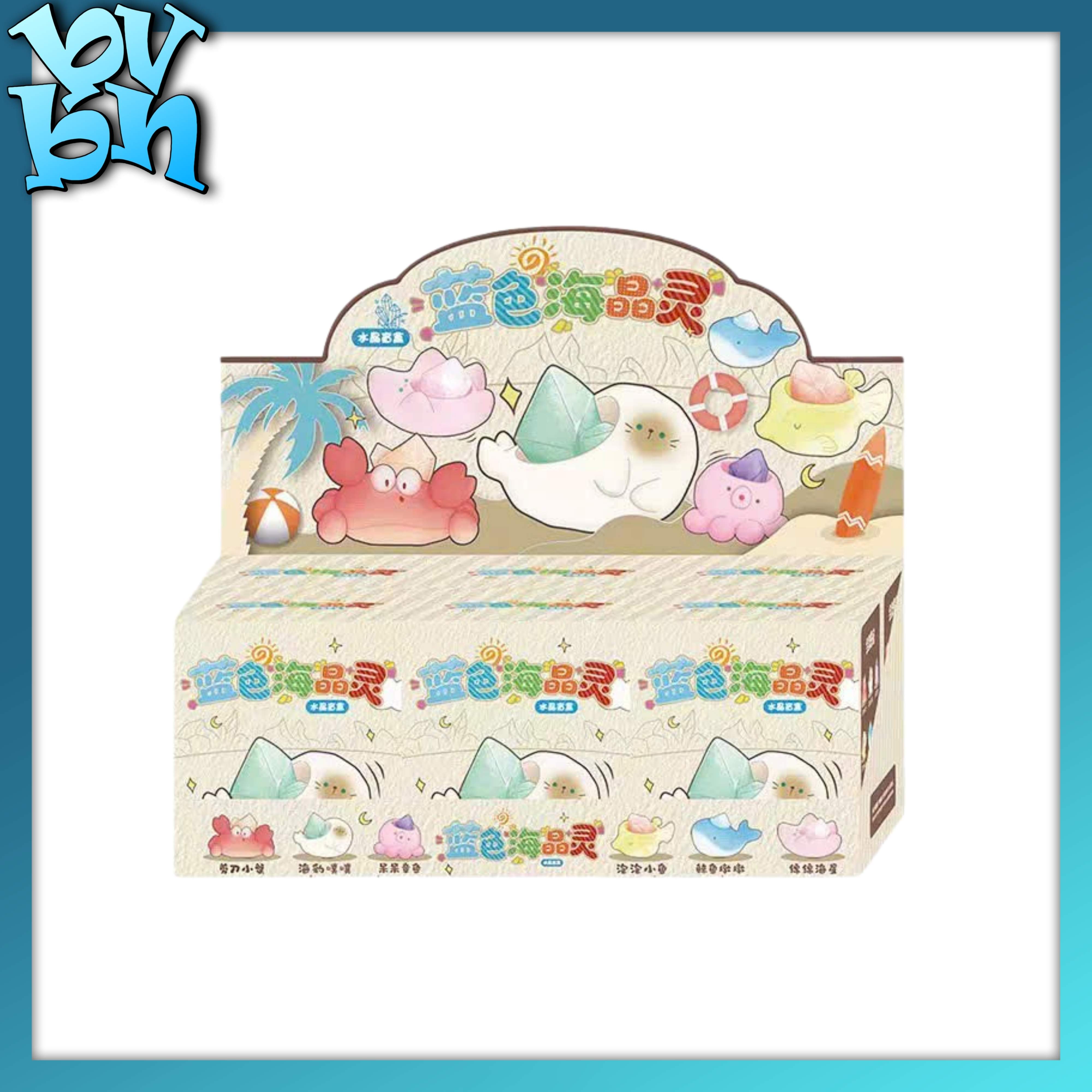 Blue Sea Crystal Stone Blindbox Series Đá Năng Lượng