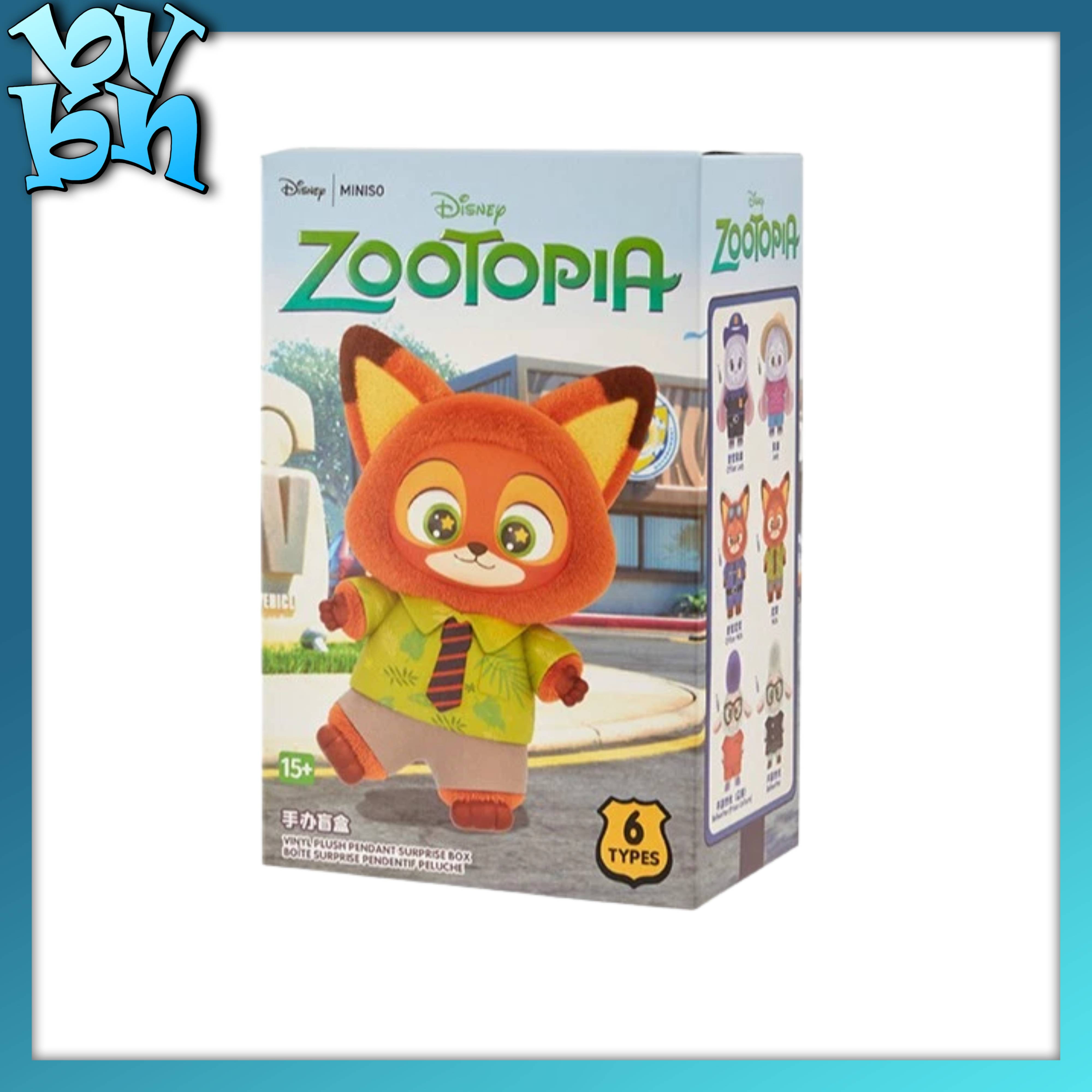 Zootopia Series Blind Box Plush Doll MINISO