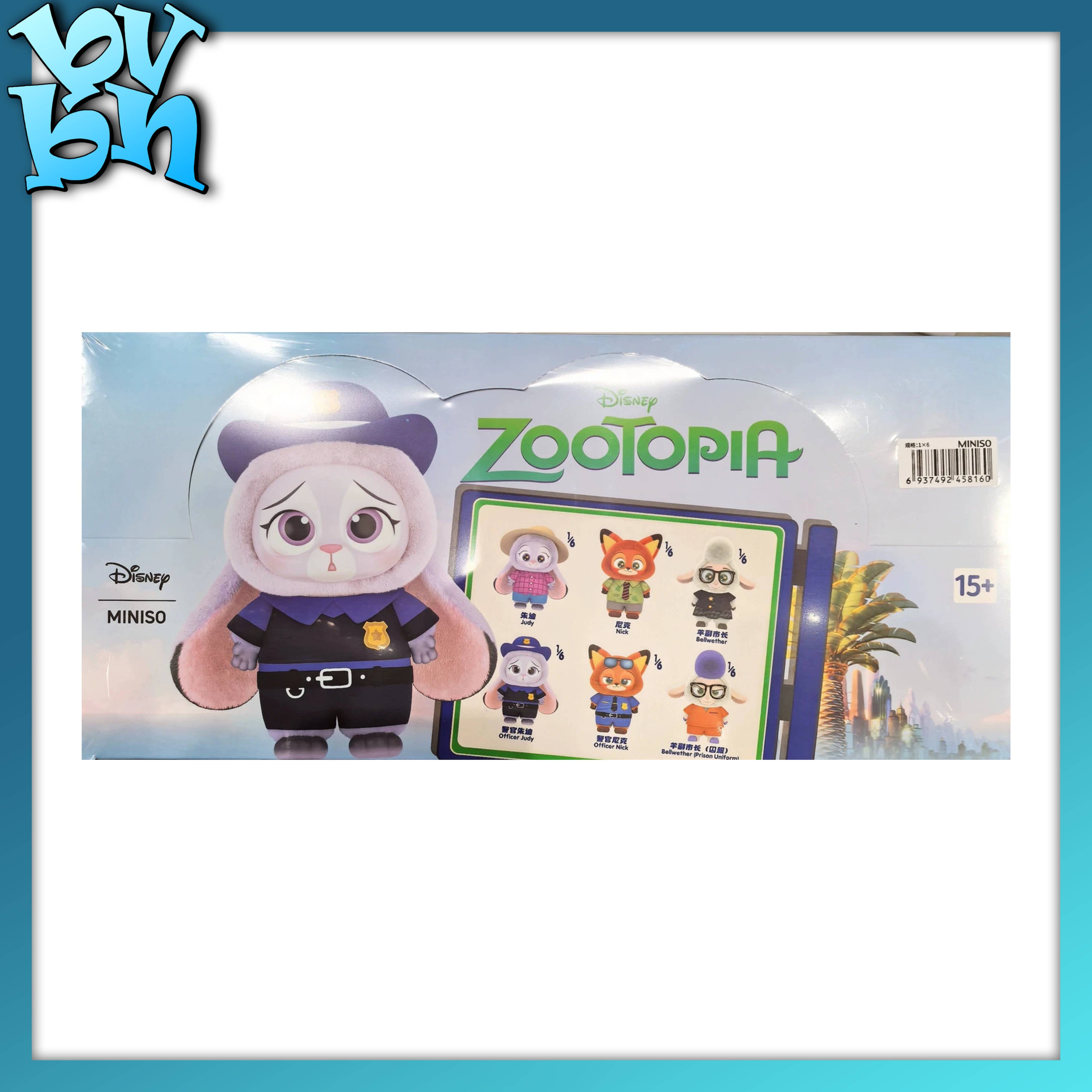 Zootopia Series Blind Box Plush Doll MINISO