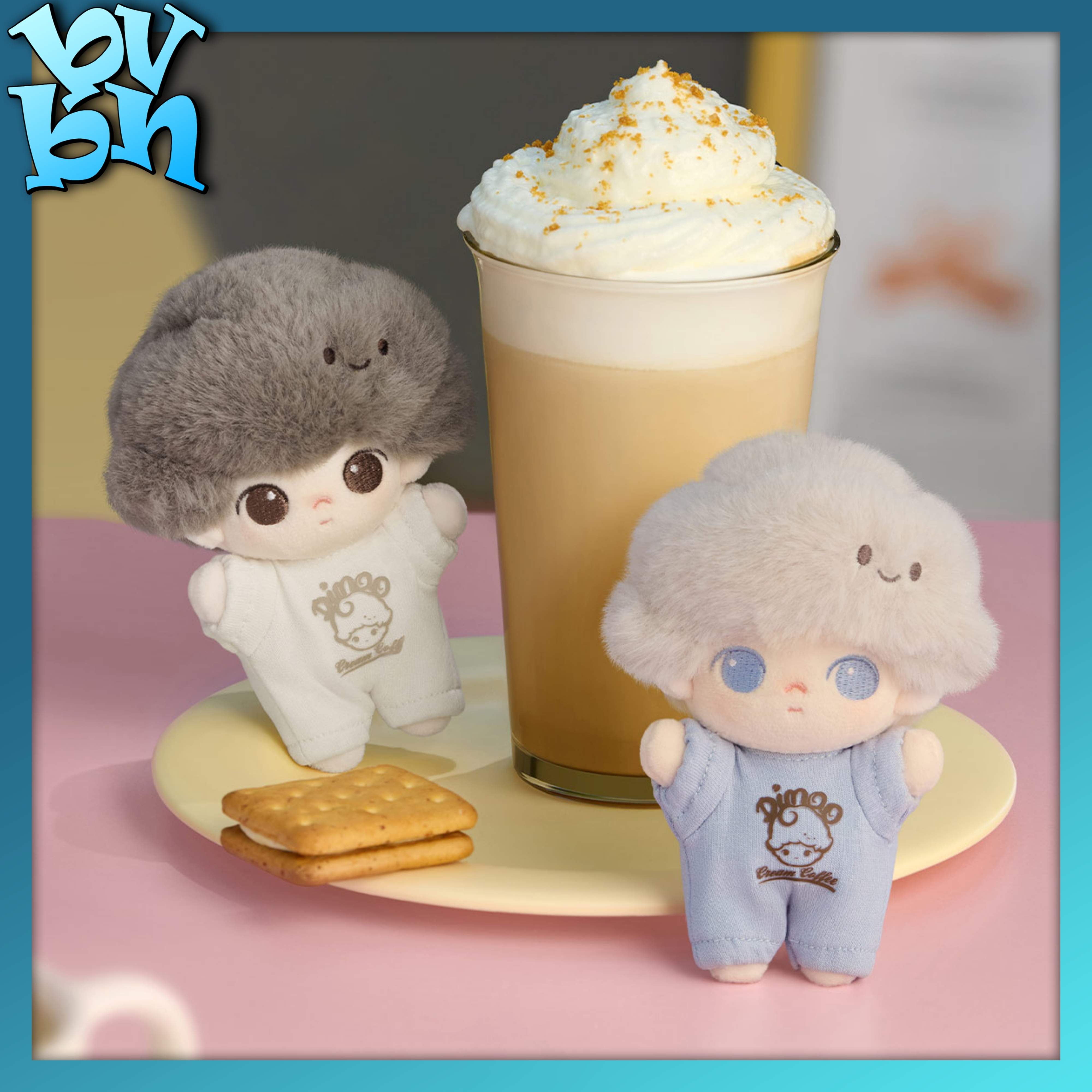 POP MART DIMOO Crush on Coffee Series-Soft-faced Plush Keychain Blind Box