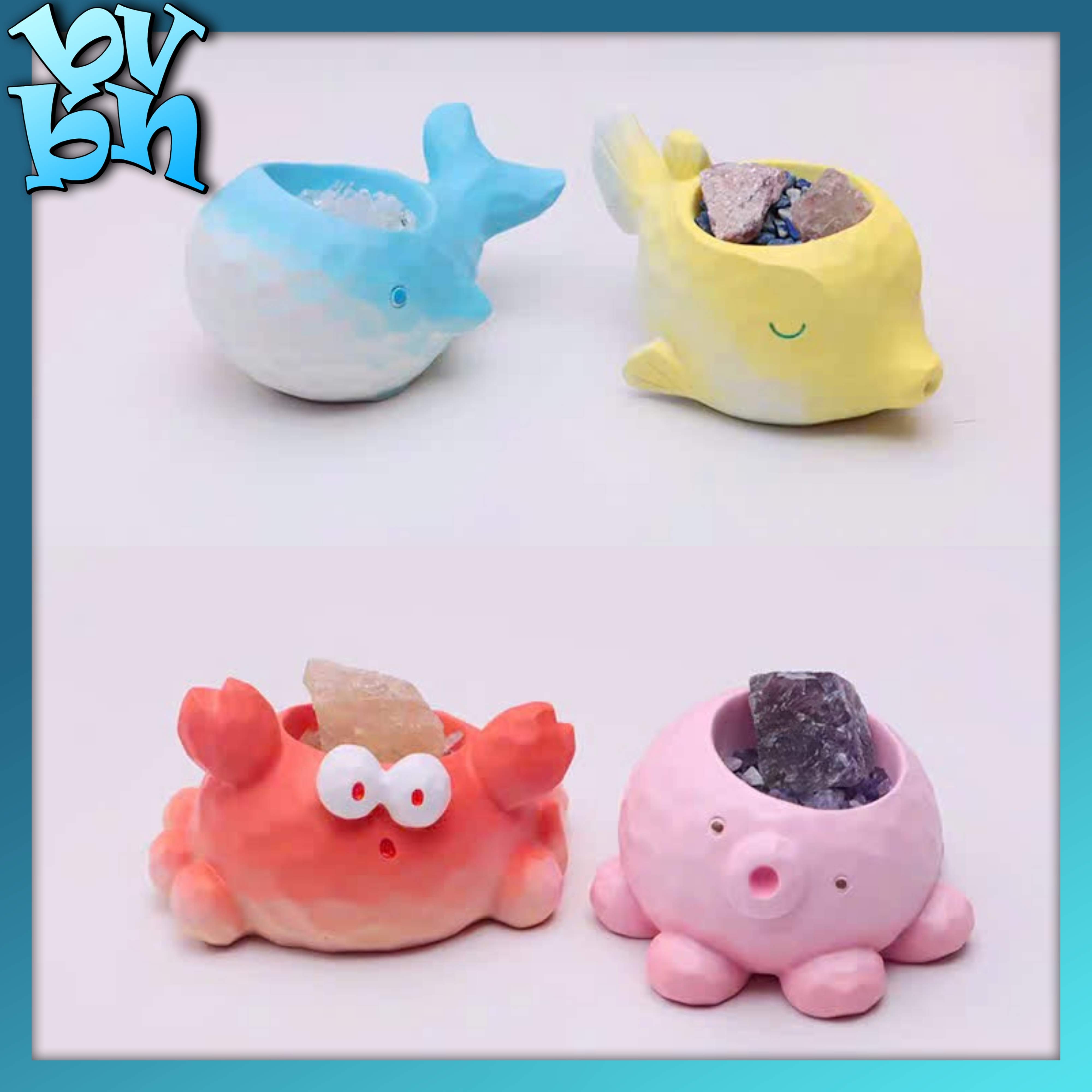 Blue Sea Crystal Stone Blindbox Series Đá Năng Lượng