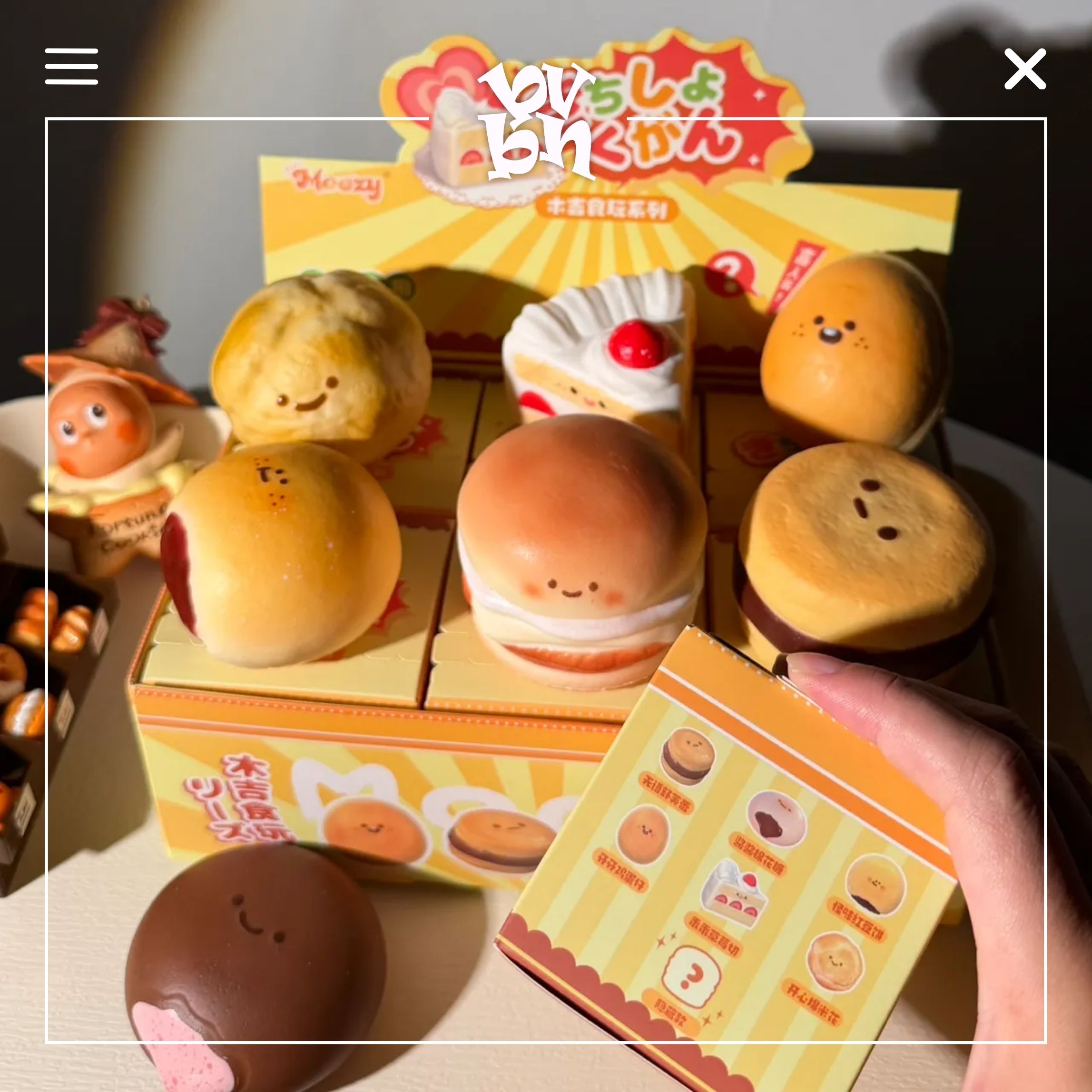 Moozy Squishy Food Bakery Blindbox Series Chính Hãng