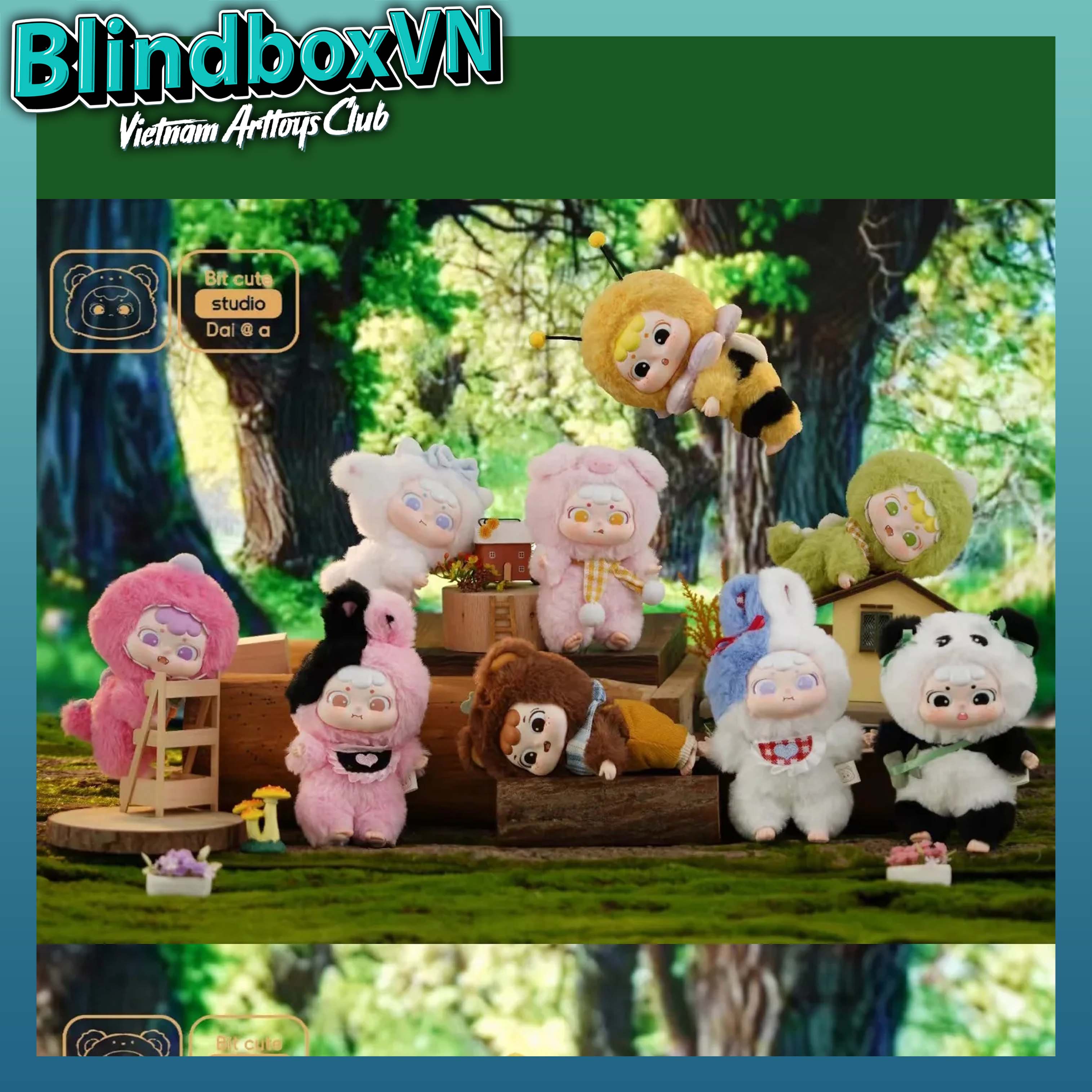 Dai's Animal Crazy Daily Plush Vinyl Doll Blind Box