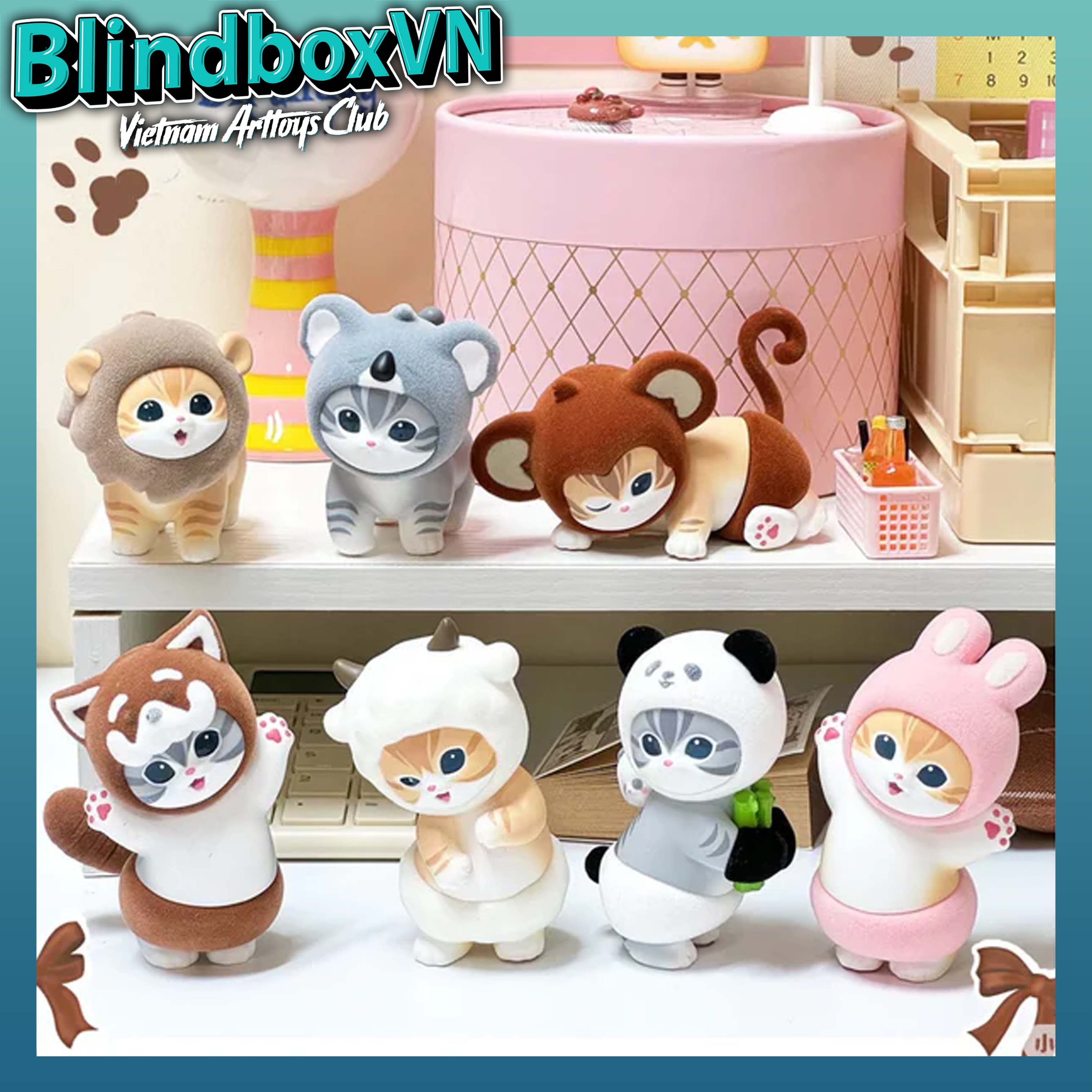Mofusand Fluffy Party Blind Box Series Miniso