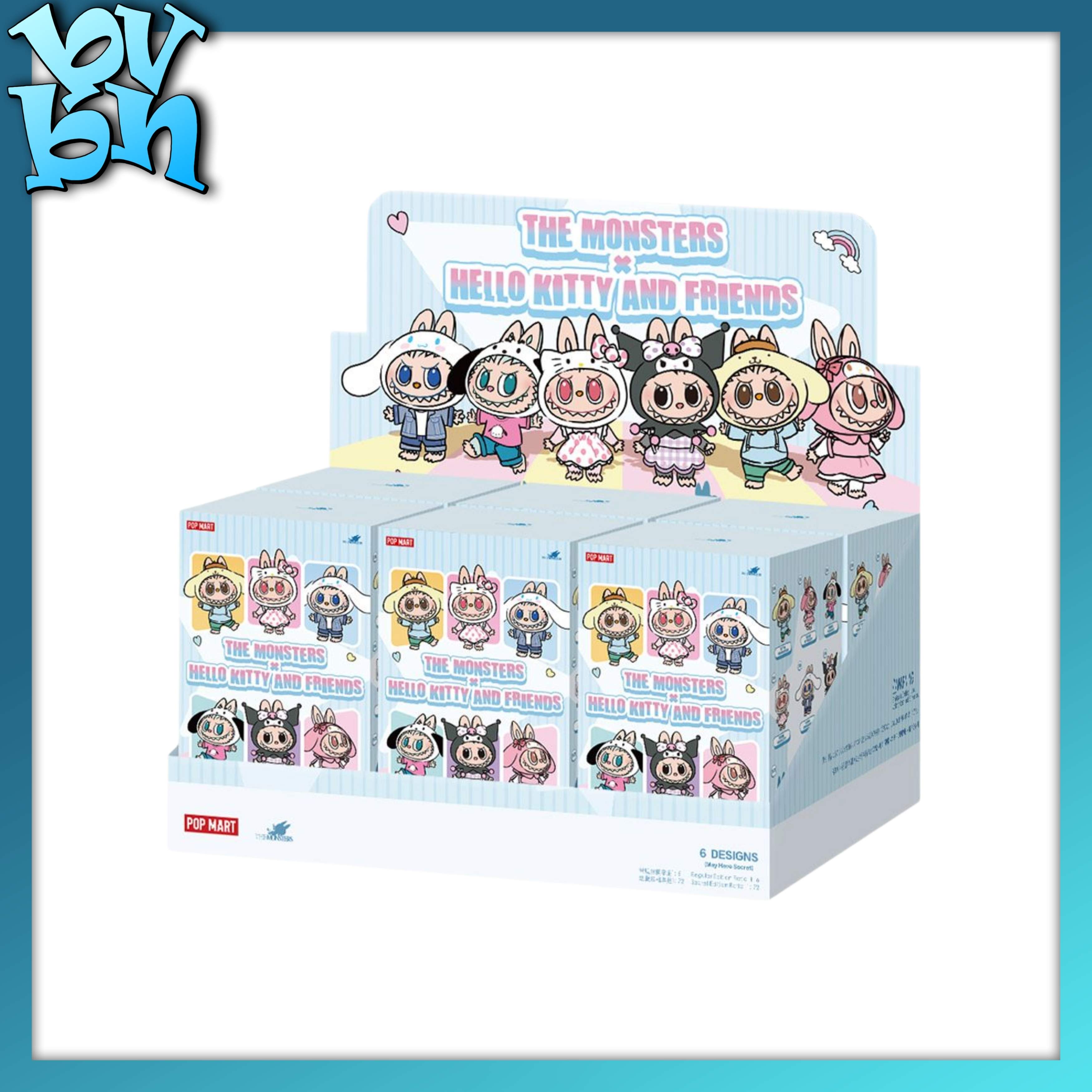 THE MONSTERS x Hello Kitty and Friends Series-Vinyl Plush Pendant Blind Box