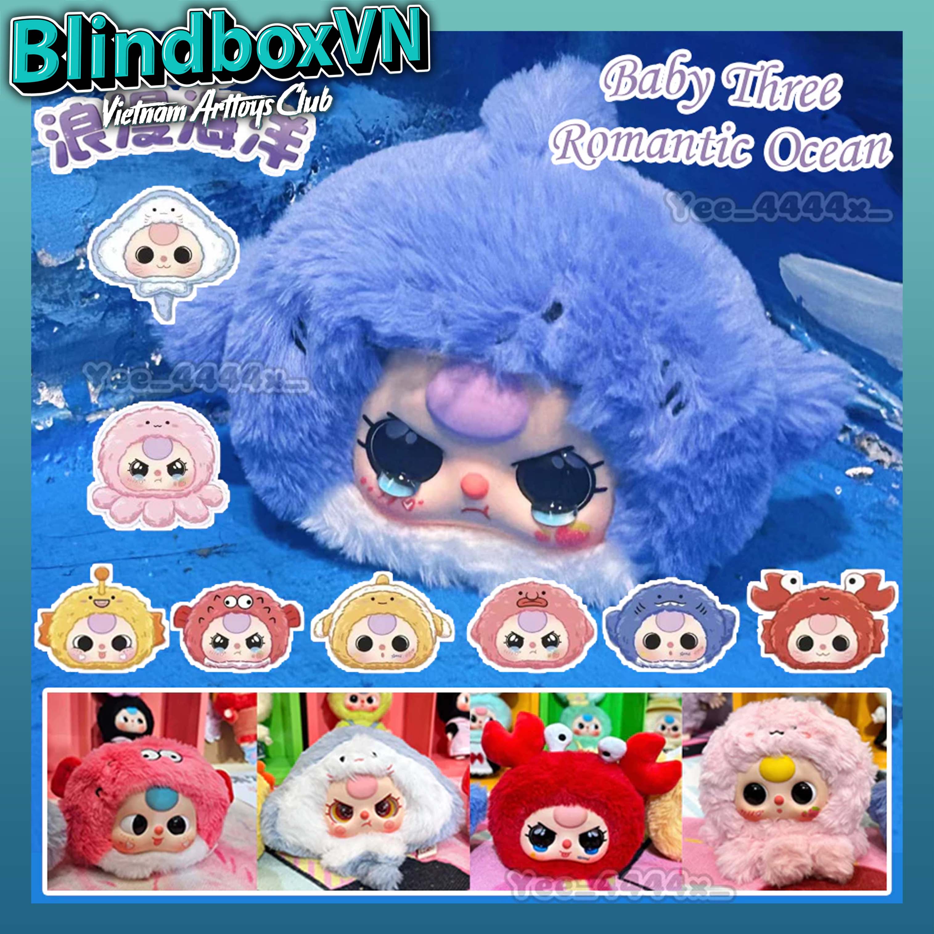 Baby Three Romantic Ocean Series Vinyl Face Blind Box
