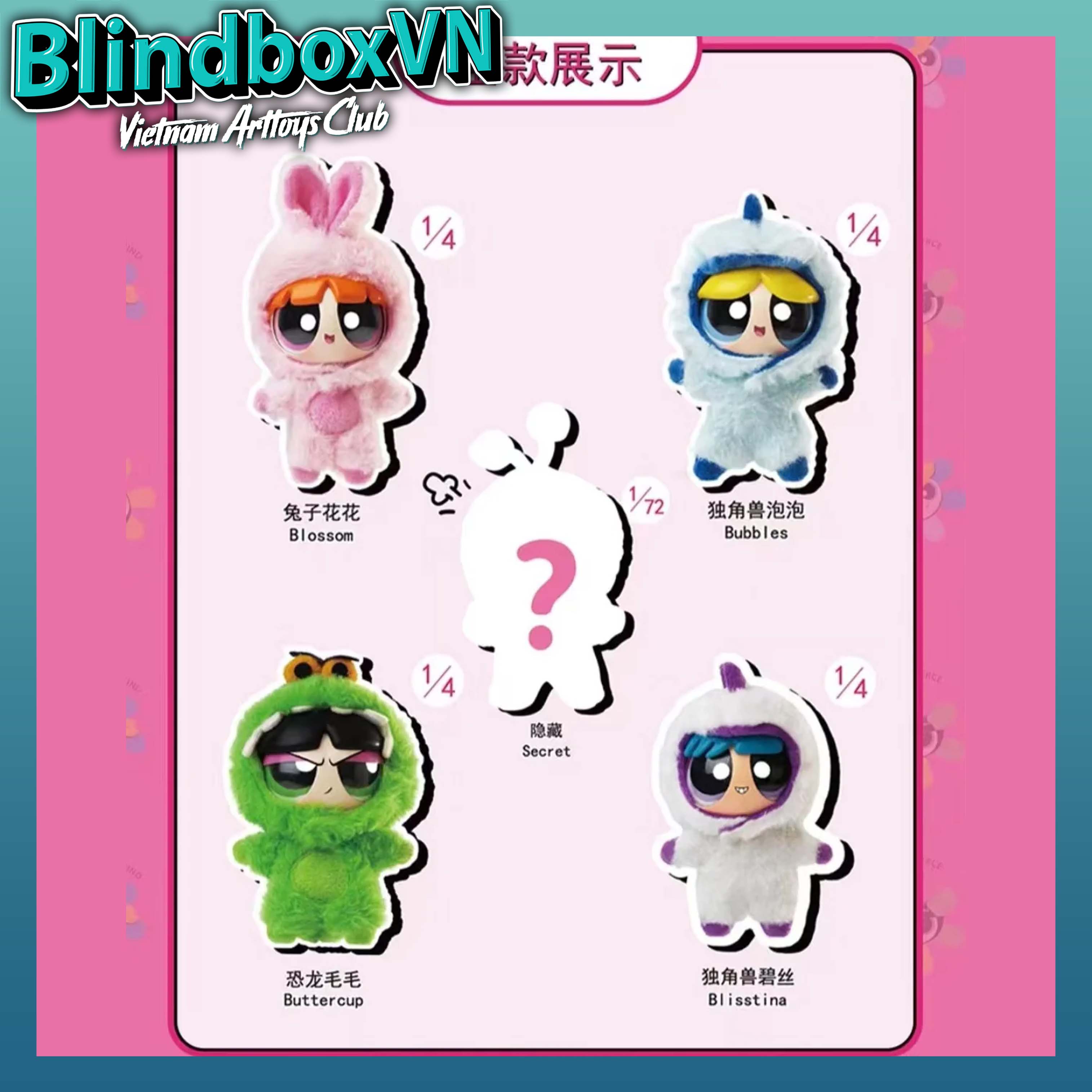 Powerpuff Girls Vinyl Doll Blindbox Series MGL TOYS