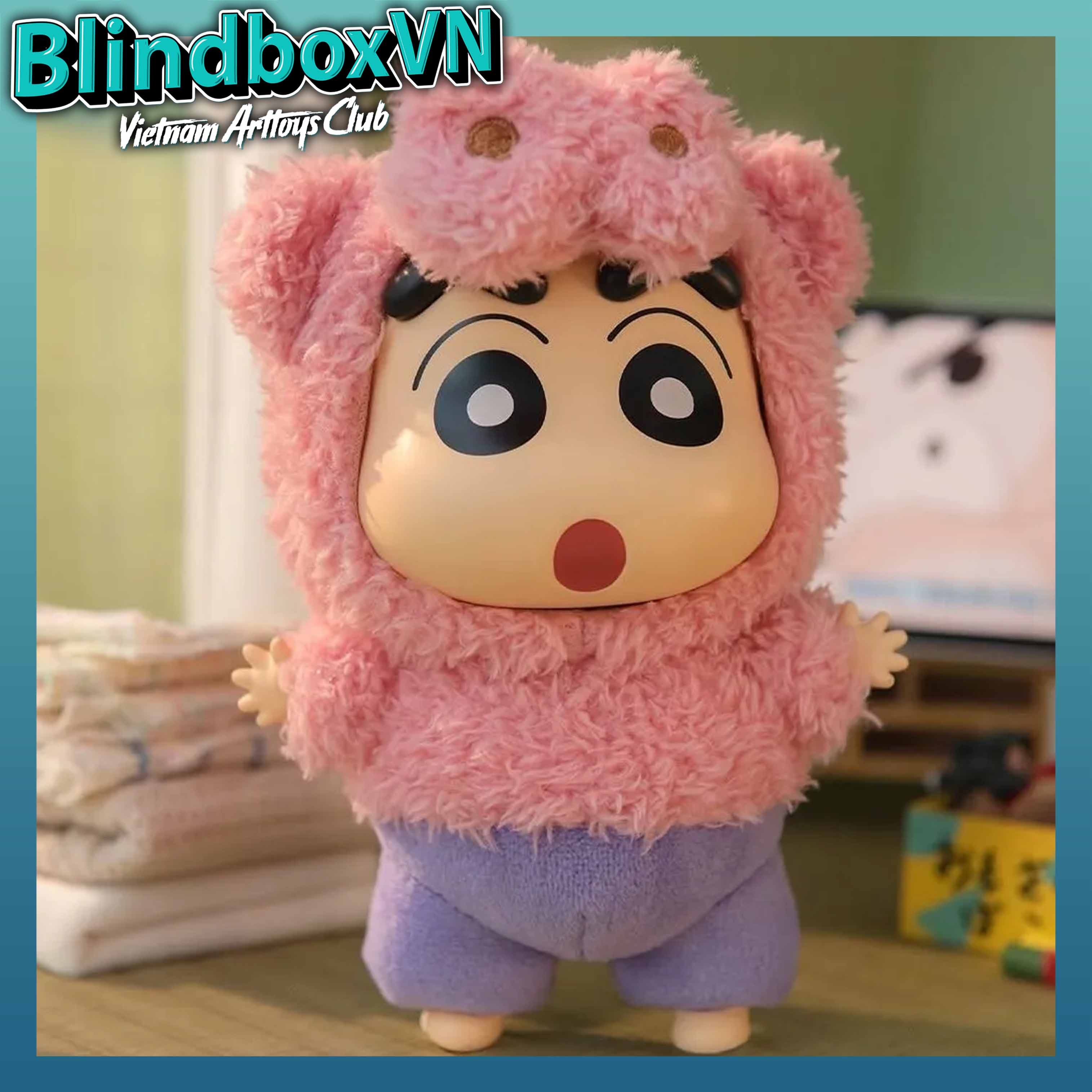 TOPTOY Crayon Shin Chan Play Party Vinyl Plush BlindBox ( Chính Hãng )