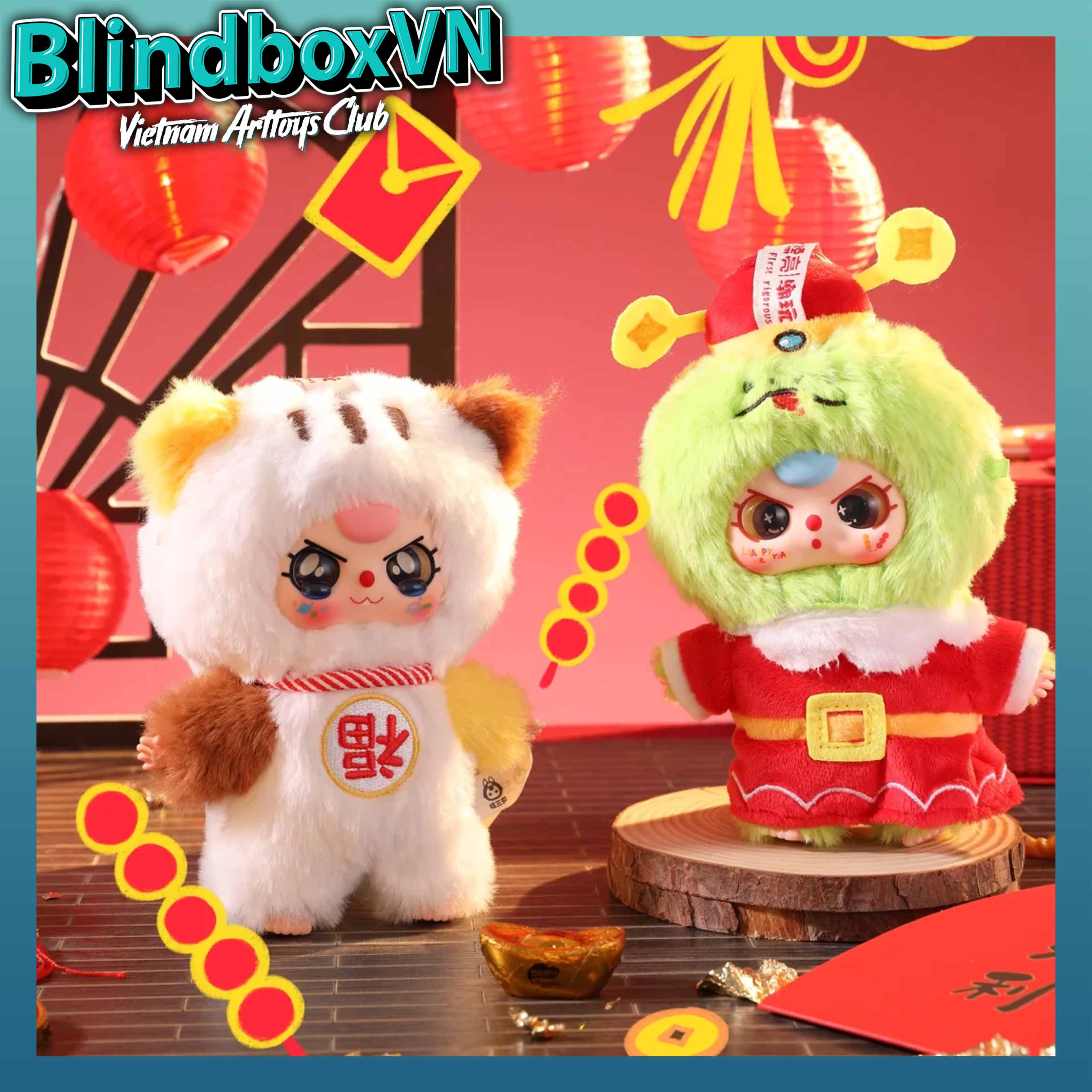 Baby Three Tết - New Year Plush BlindBox ( Chính hãng )