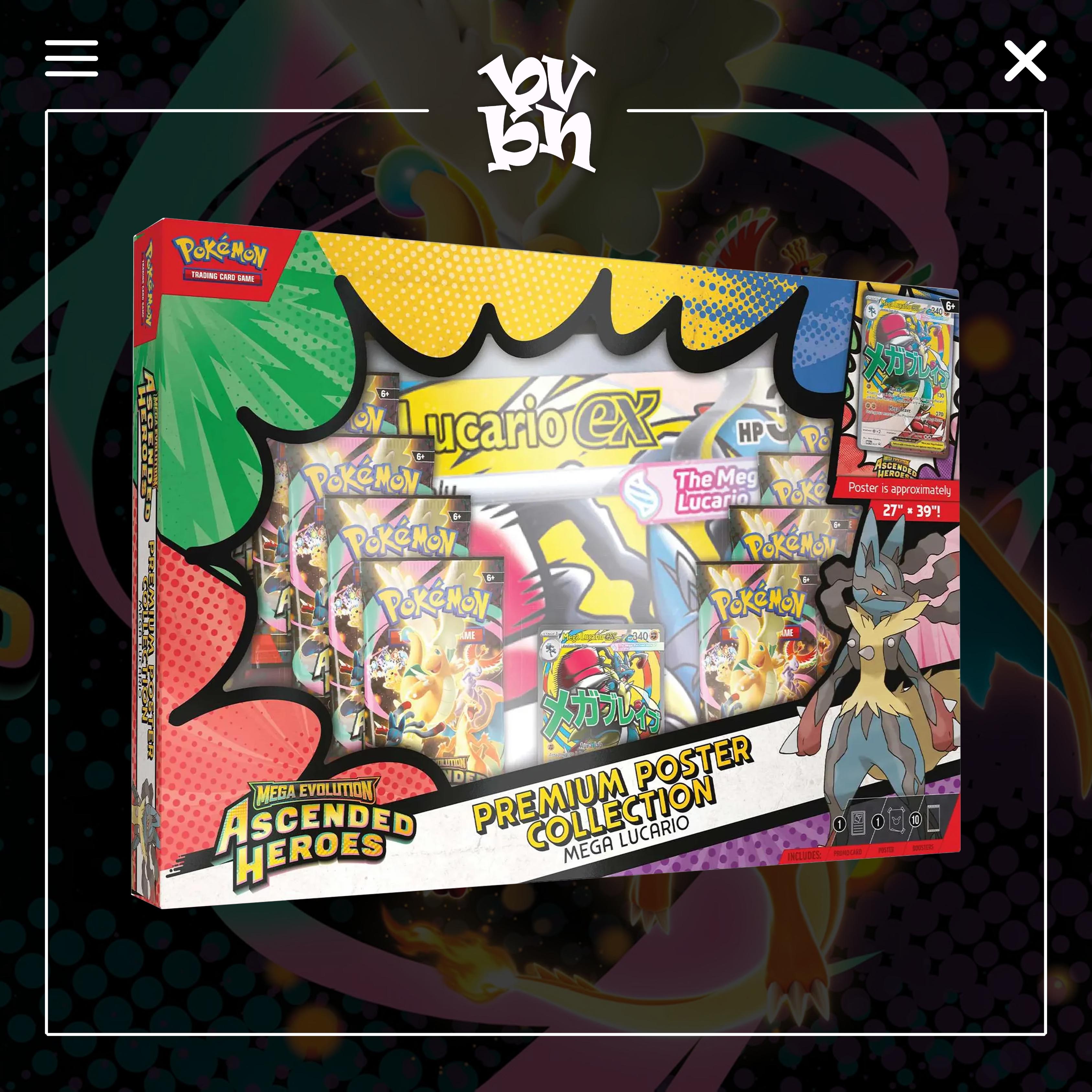 Pokémon TCG: Mega Evolution - Ascended Heroes Mega Poster Premium Collection Box